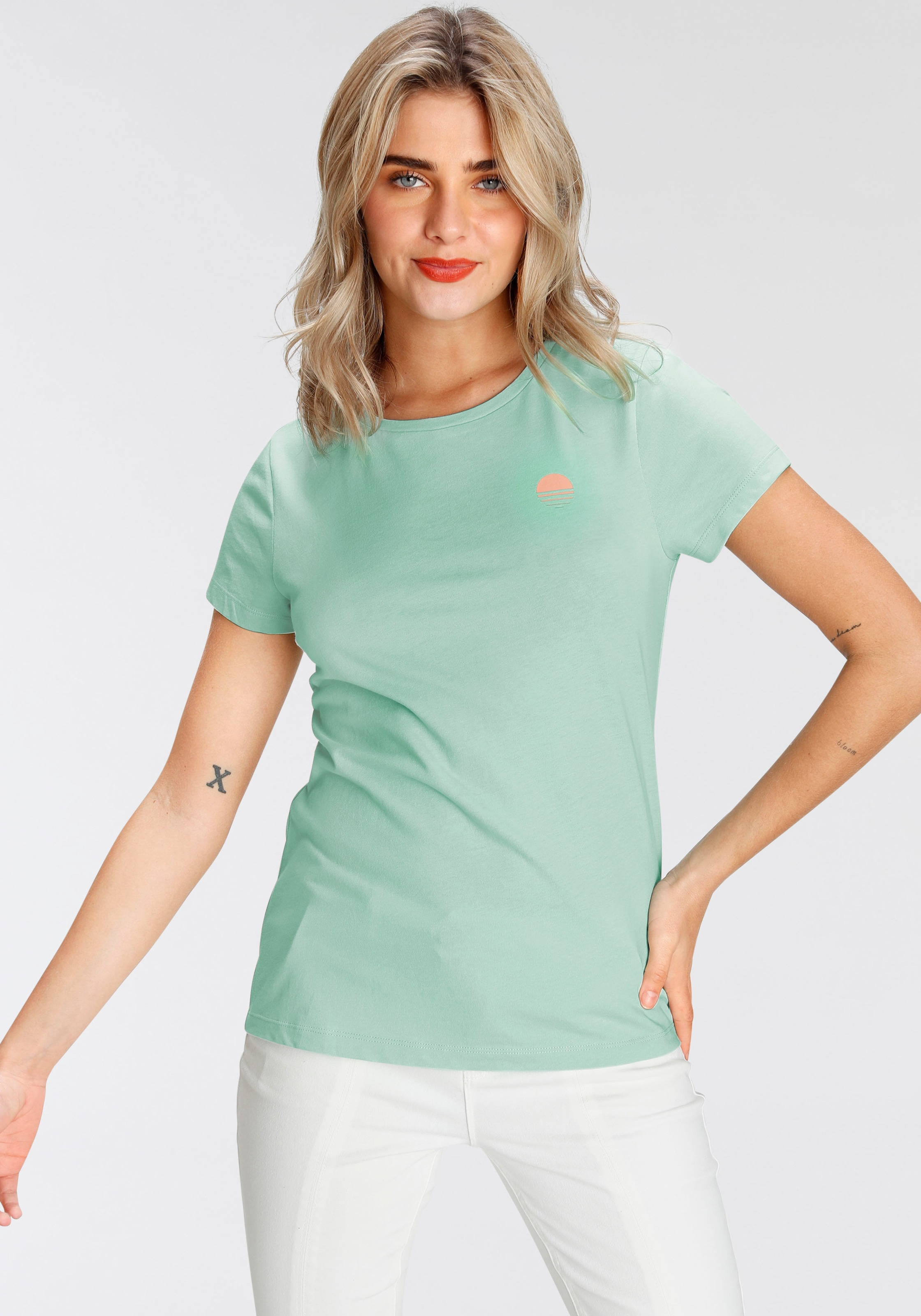 AJC T-Shirt, mit sommerlichen Minimal- großem walking I\'m und | online hinten Druck