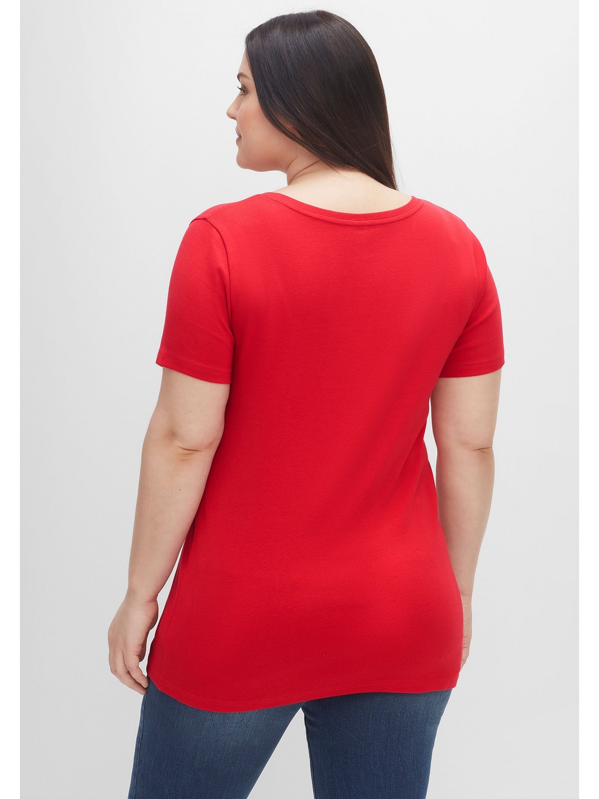 Sheego T-Shirt I\'m walking mit kaufen Doppelpack, V-Ausschnitt | »Große im Größen«