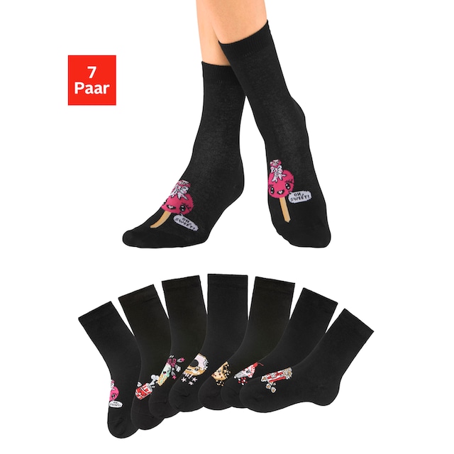 H.I.S Socken, (7 Paar), mit eingestrickten Motiven online kaufen | I\'m  walking