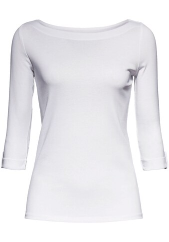 Esprit 3/4-Arm-Shirt, mit kleinem Riegel am Ärmelsaum kaufen