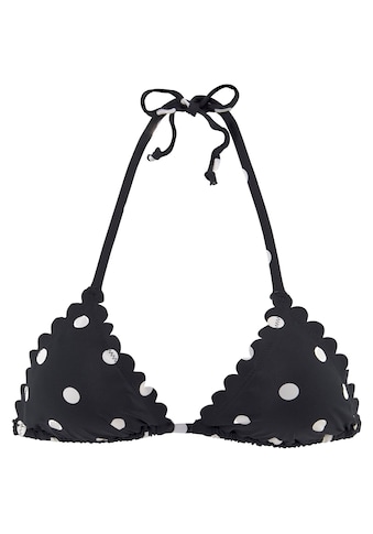 LASCANA Triangel-Bikini-Top »Jada«, mit Muschelkante und Pünktchen kaufen