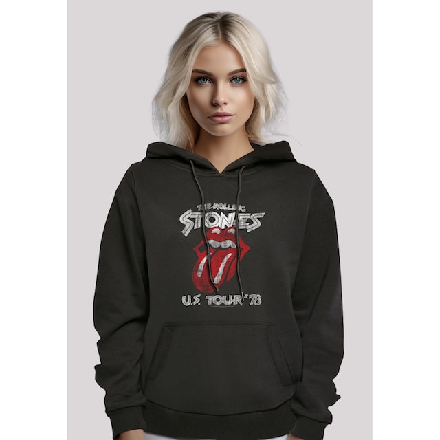 F4NT4STIC Kapuzenpullover »The Rolling Stones US Tour Rock Musik Band«,  Hoodie, Warm, Bequem | I'm walking