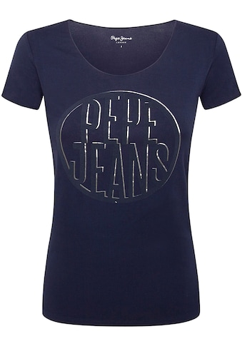 Pepe Jeans Kurzarmshirt »BELLA«, mit großem runden Frontprint mit Marken-Logo kaufen