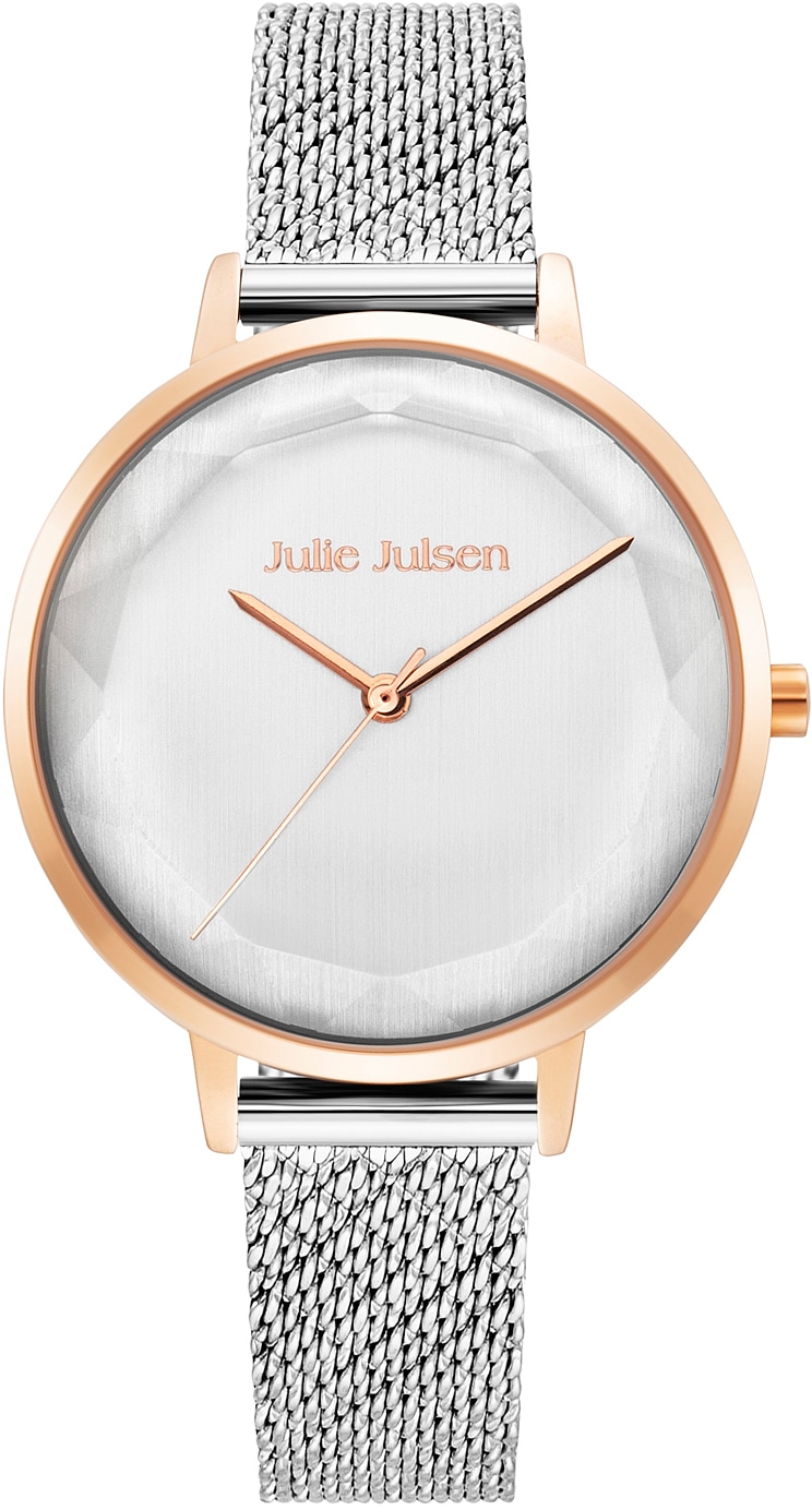 Julie Julsen Quarzuhr »Beauty Rosé Silver, JJW1176RGSME-SET«, (Set, 2 tlg.,  Geschenkset - Uhr mit Spiegel), ideal auch als Geschenk online kaufen | I'm  walking