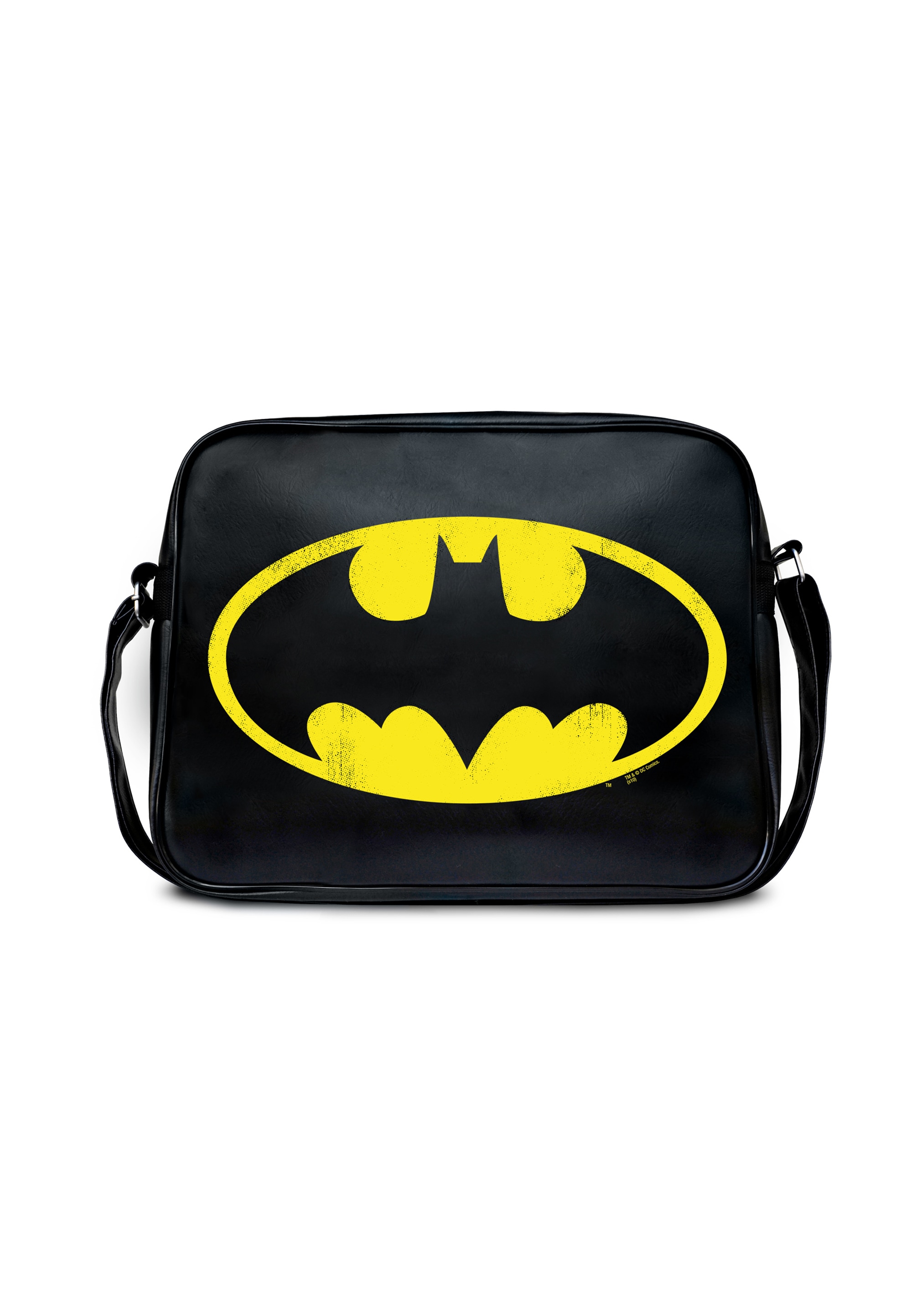 tollem Schultertasche LOGOSHIRT I\'m mit online | - Print »Batman DC Logo kaufen walking Comics«,