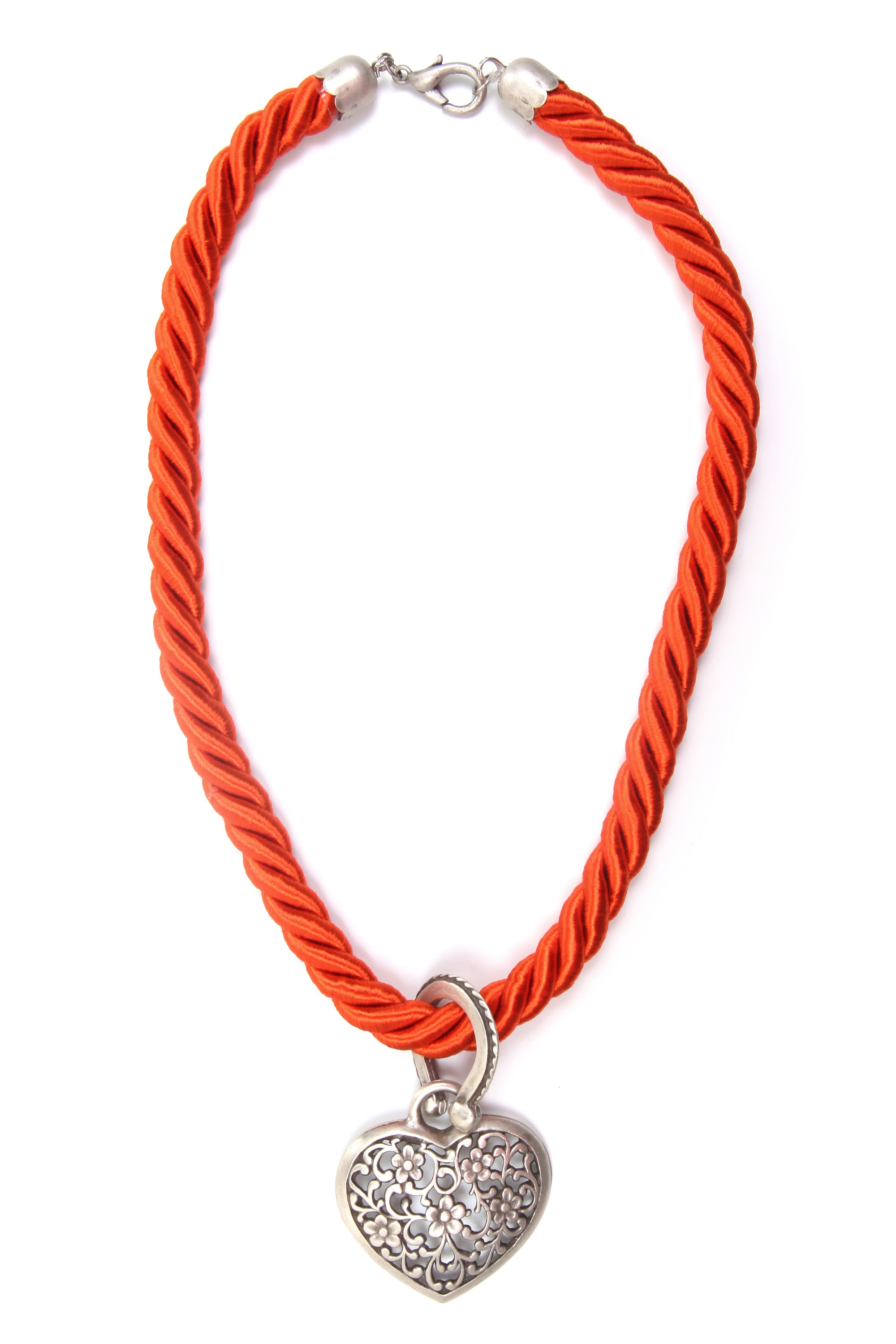Allgäu Rebell Collier »Franzi«, Herzanhänger mit Blumen kaufen