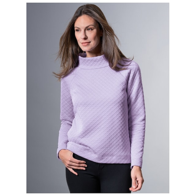 Trigema Sweatshirt »TRIGEMA Sweatshirt in Jacquard-Strick-Qualität« online  kaufen | I'm walking