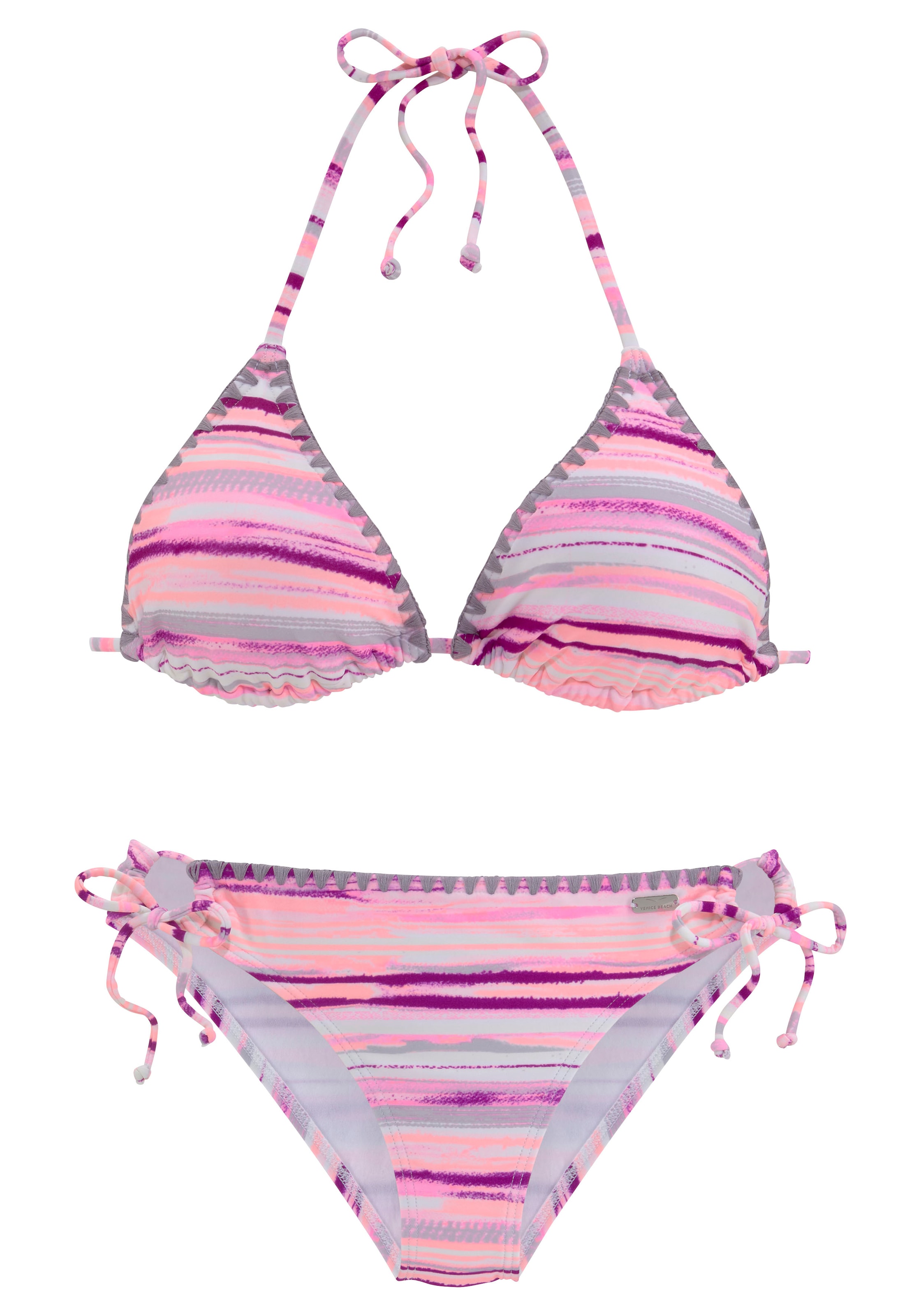 Venice Beach Triangel-Bikini, mit Häkelkanten am Cup und Hose kaufen