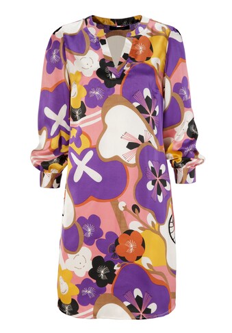 Aniston CASUAL Blusenkleid, mit großflächigem, graphischen Blumendruck - NEUE KOLLEKTION kaufen
