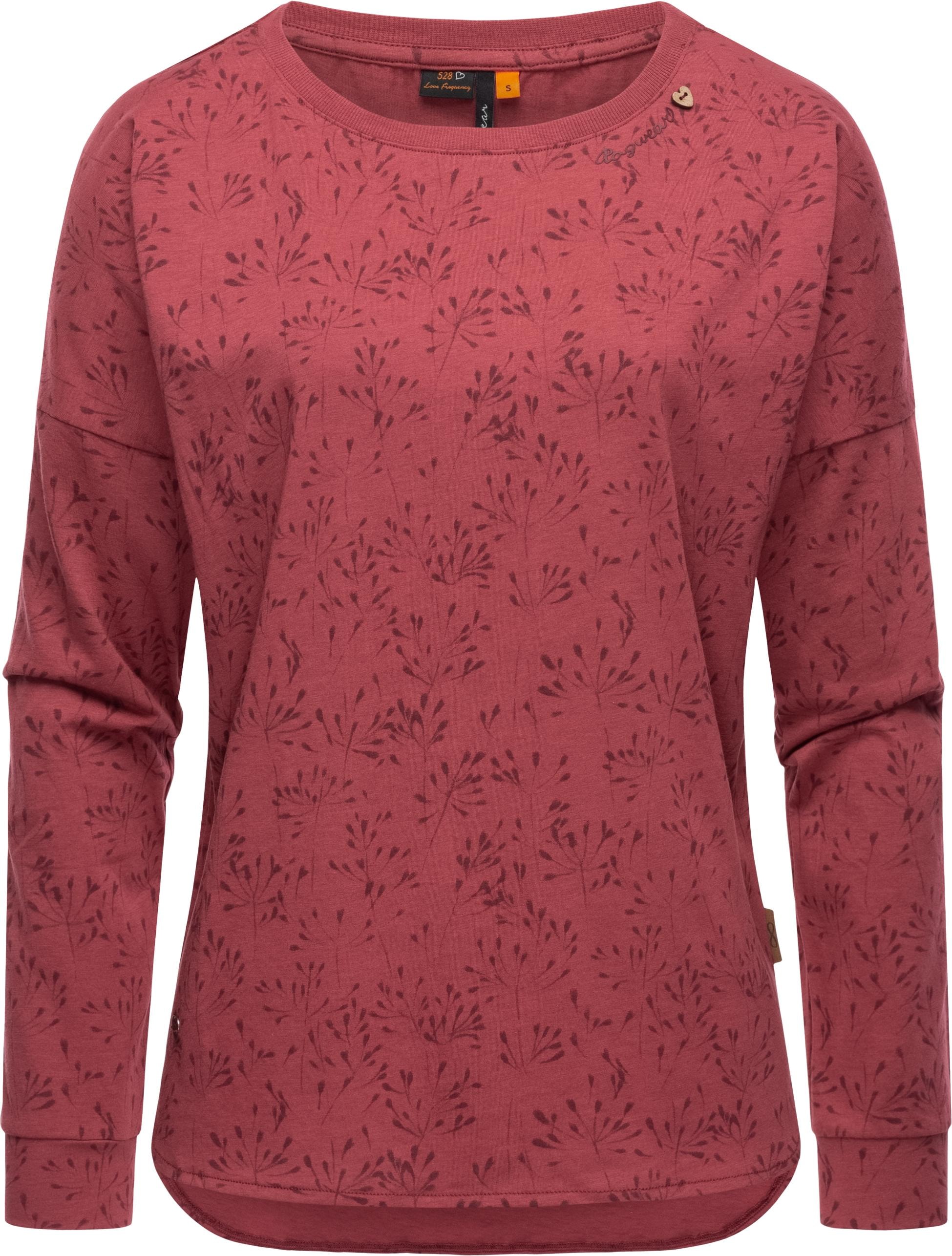 Ragwear Langarmshirt mit walking I\'m Sweatshirt Flowery«, Long kaufen nachhaltigeres Print online | Damen floralem »Shimona