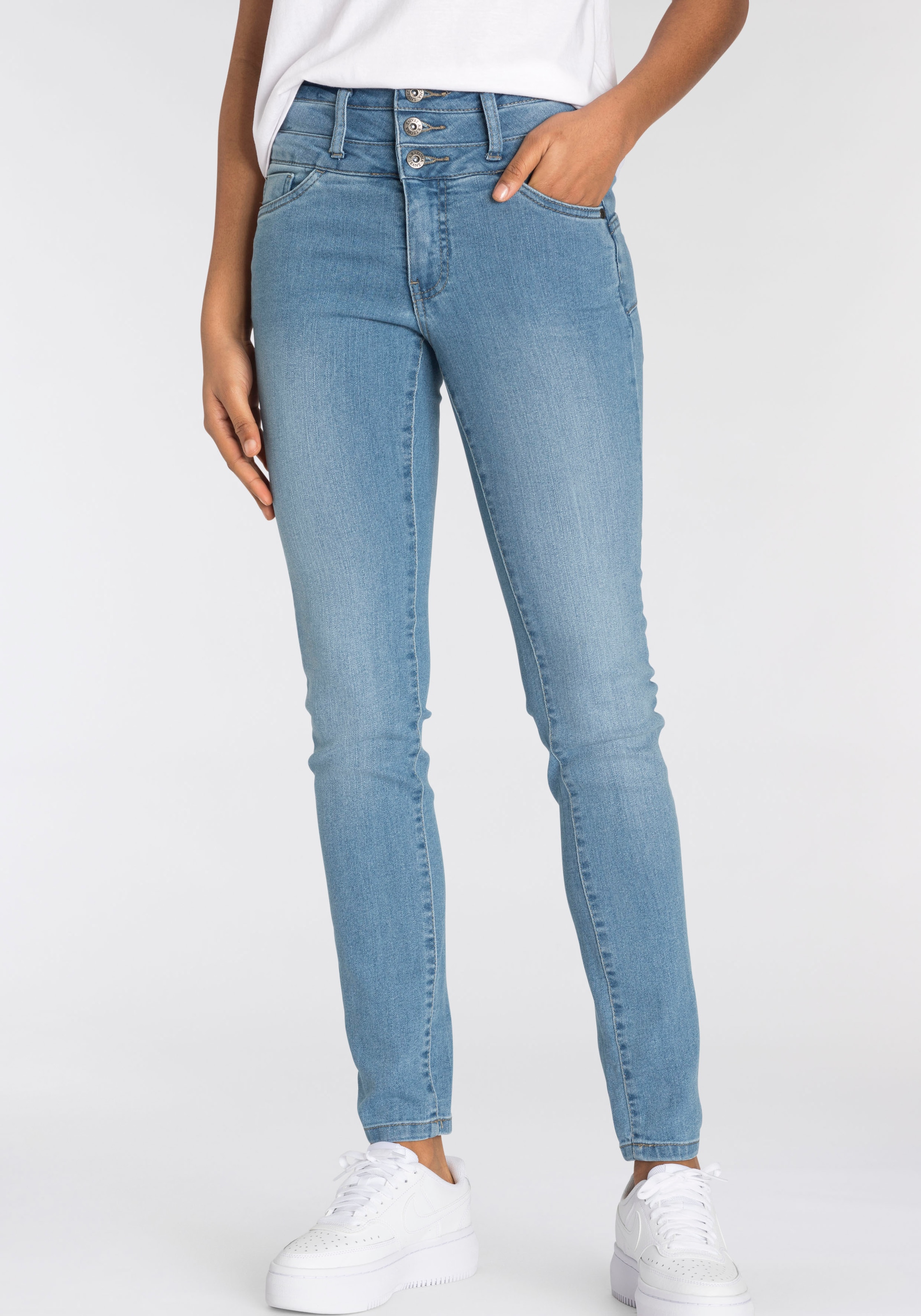 Arizona Slim-fit-Jeans breitem shoppen Waist extra Bund«, »mit High