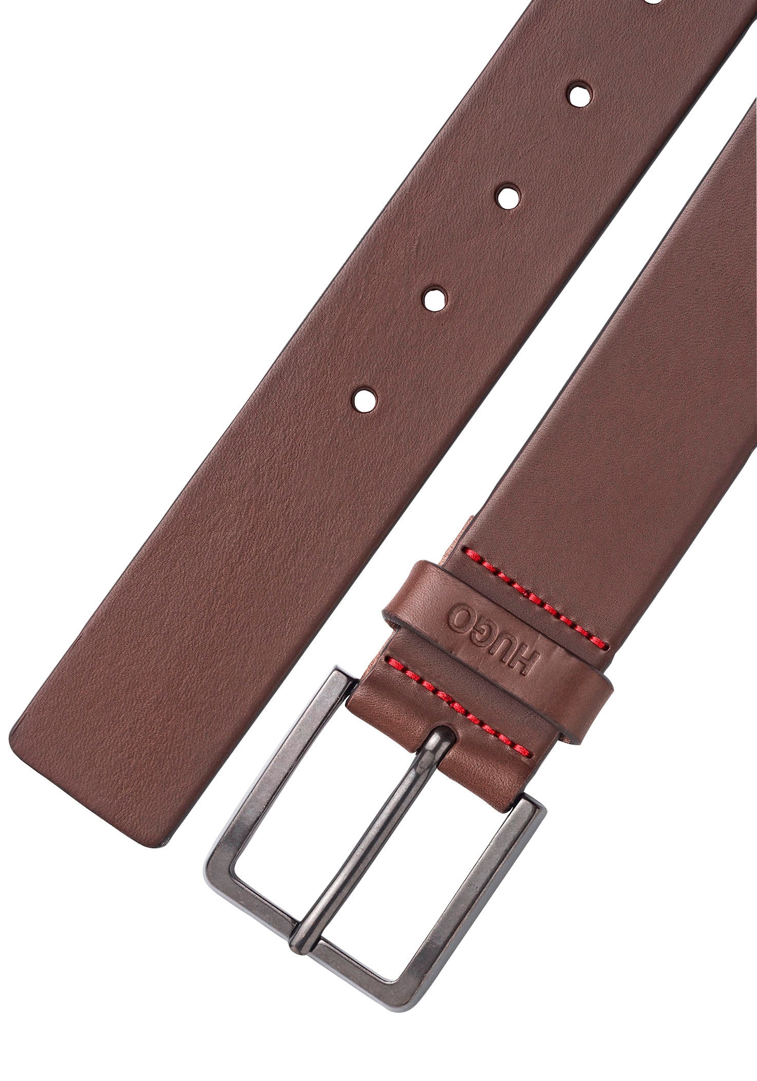 HUGO Ledergürtel »Gionio«, aus italienischem Leder mit Logo-Prägung auf der  Schlaufe im Onlineshop | I\'m walking | Gürtel