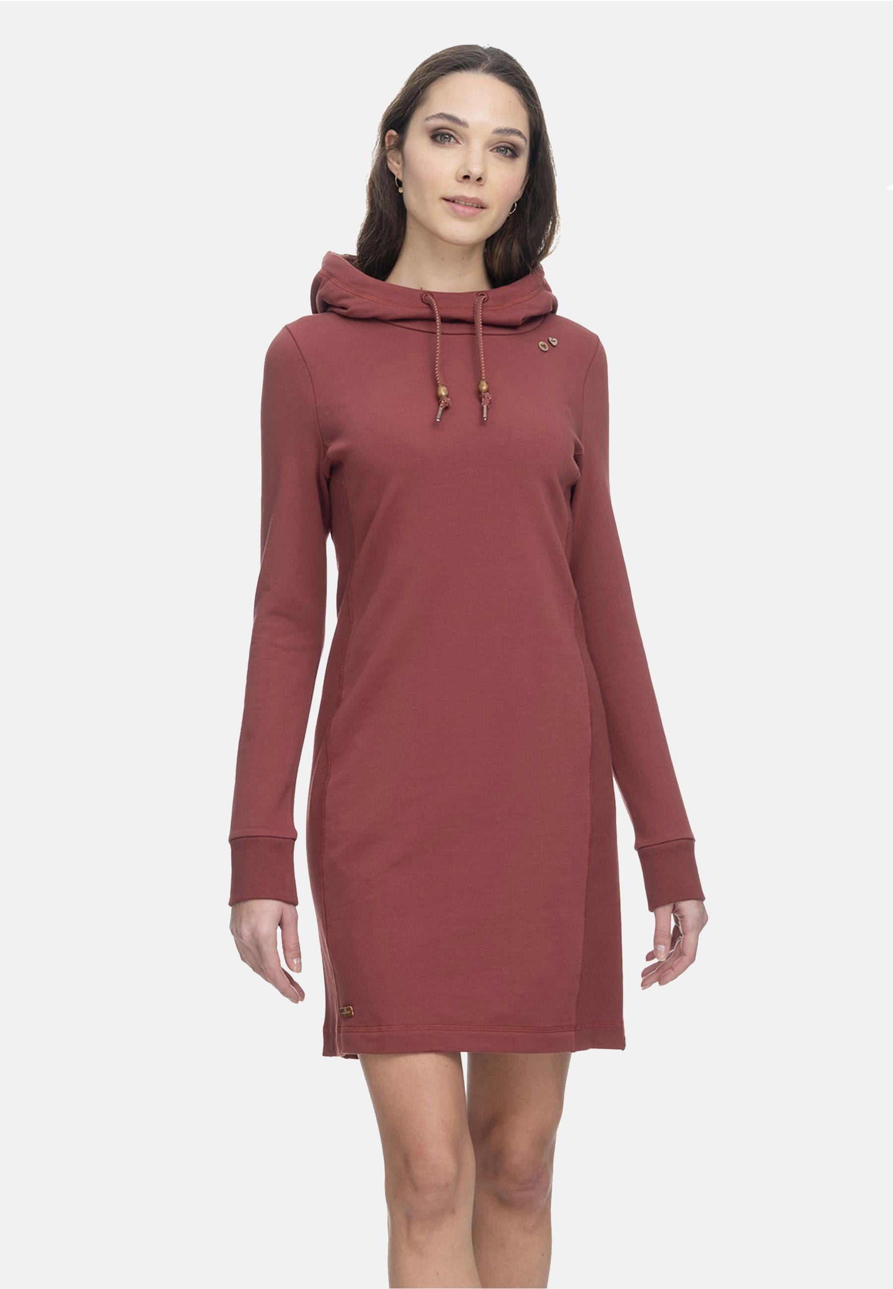 Langärmliges mit Kapuze Baumwoll Ragwear Sweatkleid Kleid online »Sabreen«,