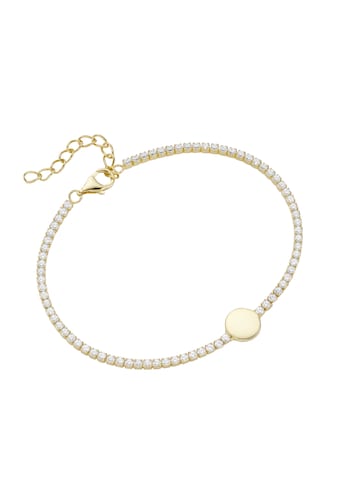 Smart Jewel Armband »Zirkonia Steine, Plättchen, Silber 925« kaufen