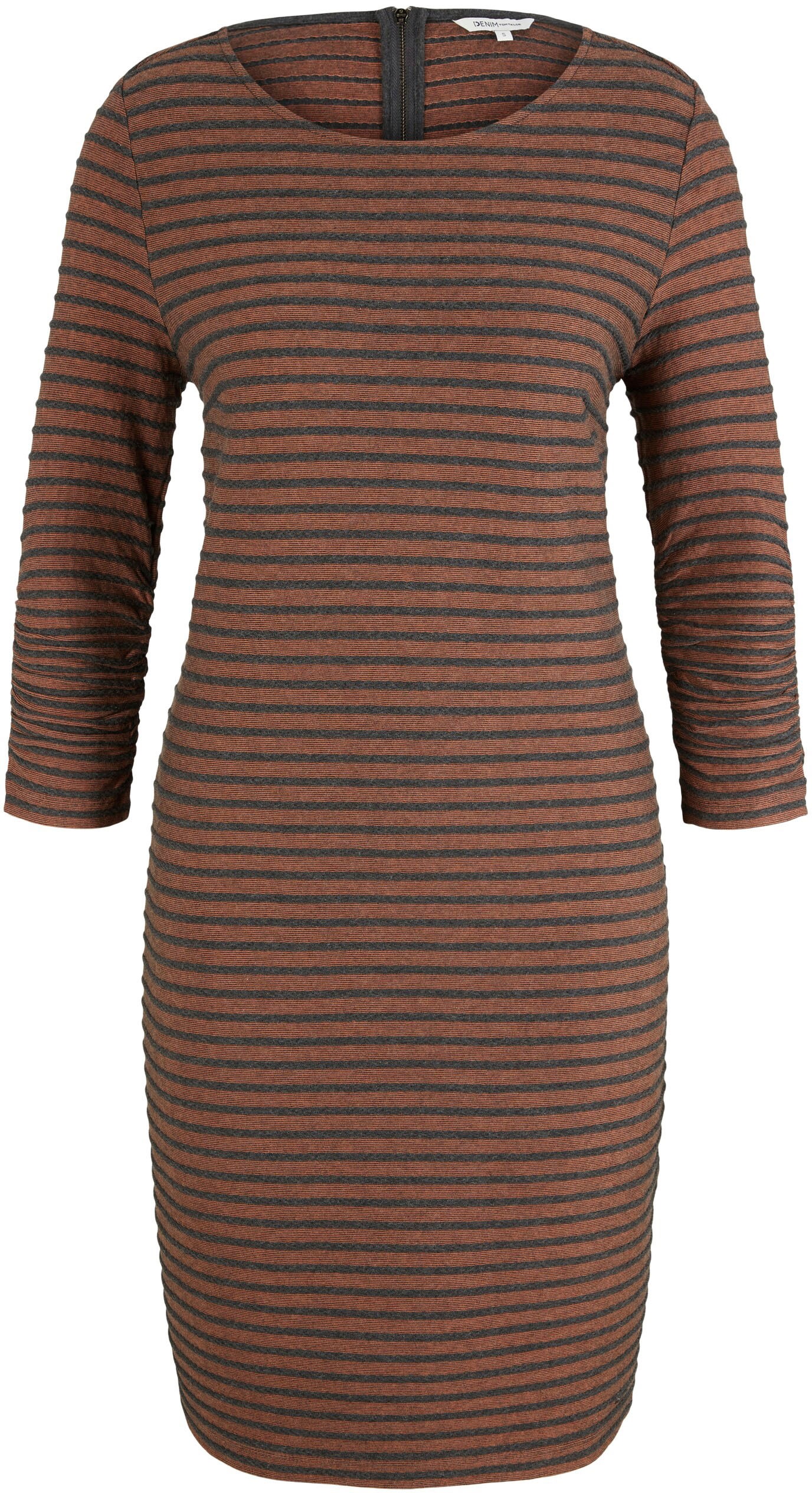 TOM TAILOR Denim Jerseykleid mit Ärmelraffungen