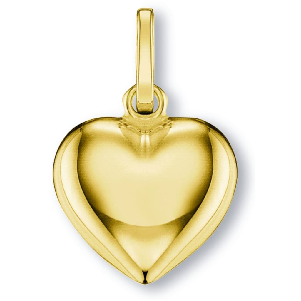 ONE ELEMENT Kette mit Anhänger Herz Herz Anhänger aus 333 Gelbgold Schmuckset - Set mit verstellbarer Halskette