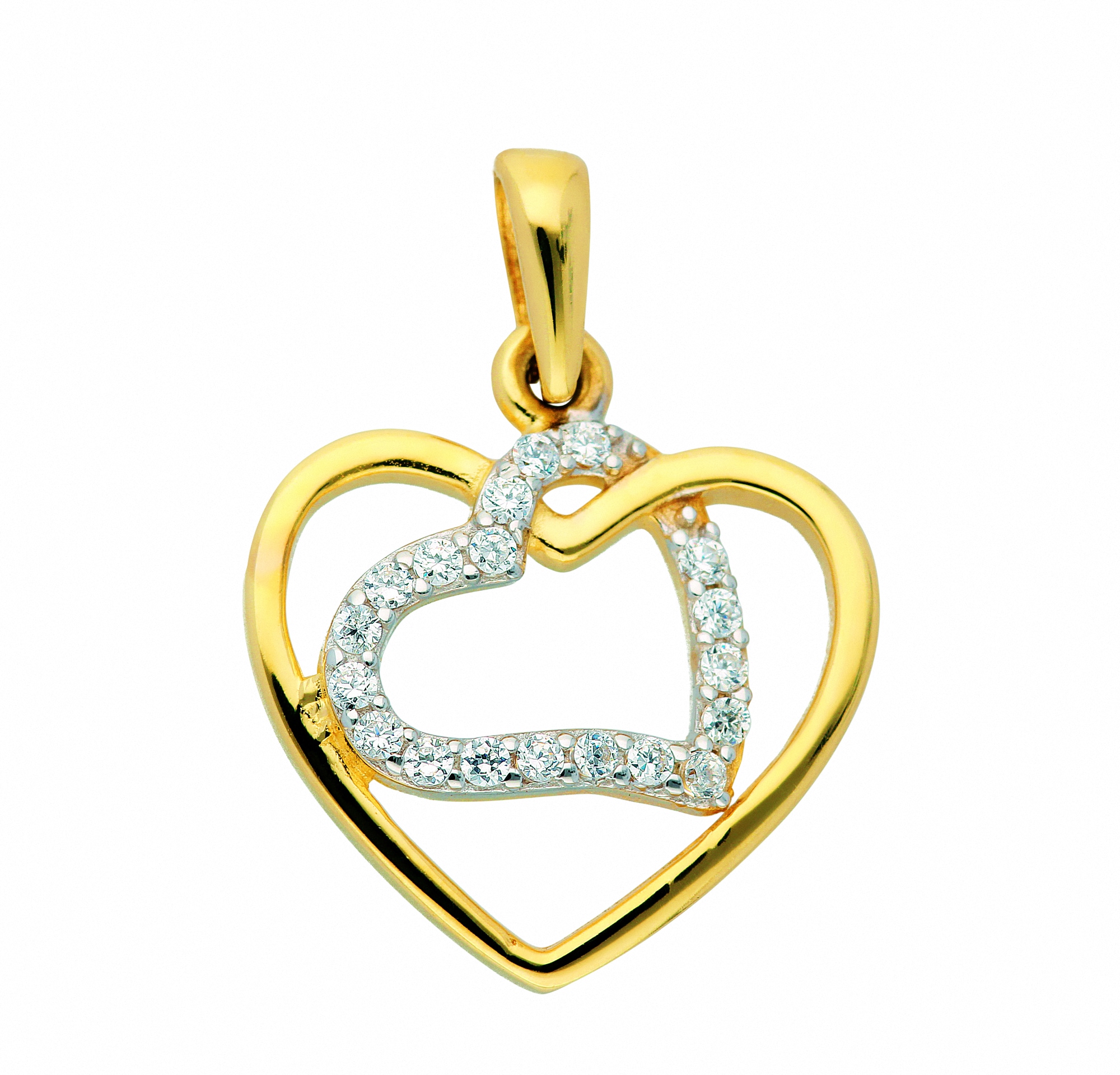 Anhänger - Anhänger Herz I\'m Zirkonia«, | walking ohne mit Halskette Kette mit Schmuckset Adelia´s Gold Set »585 bestellen