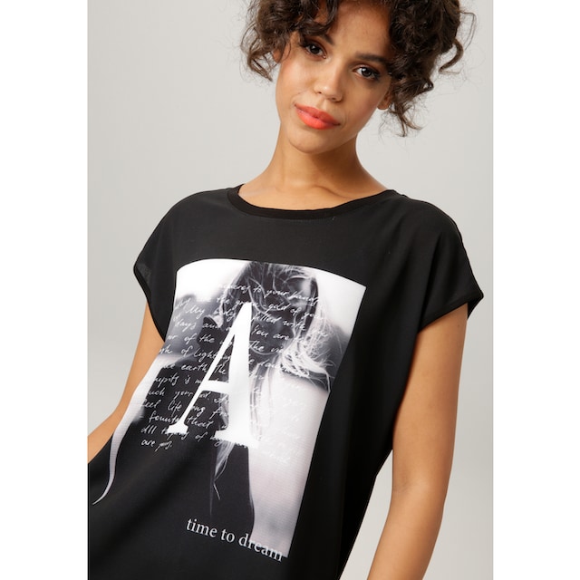 Aniston CASUAL T-Shirt, mit verträumten Frontdruck online | I\'m walking