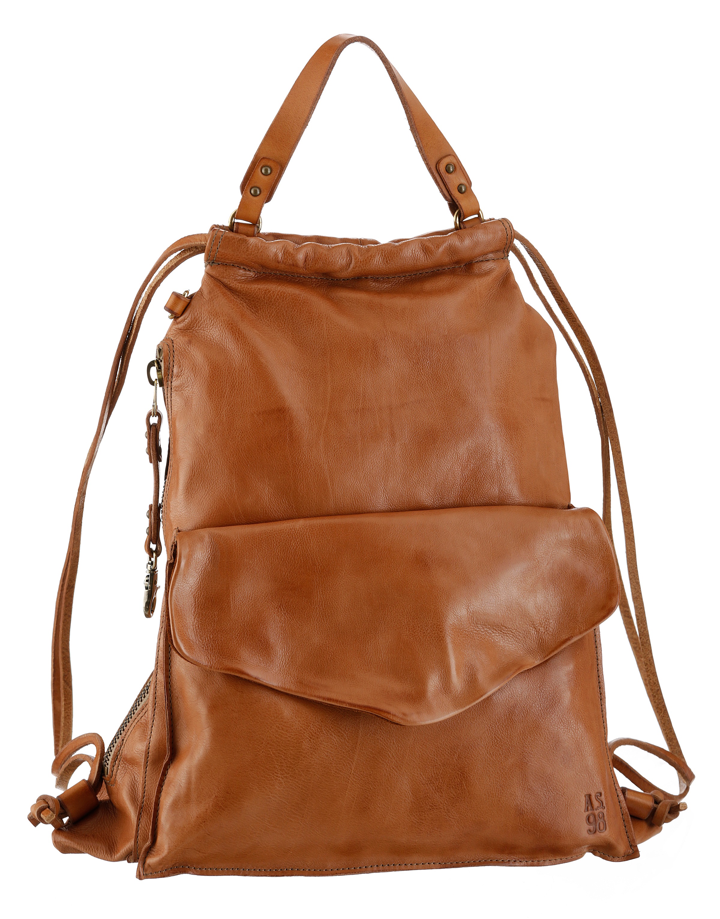A.S.98 Cityrucksack, aus Leder mit seitlichem Zugang zum Hauptfach kaufen