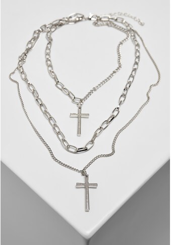URBAN CLASSICS Edelstahlkette »Urban Classics Accessoires Layering Cross Necklace« kaufen