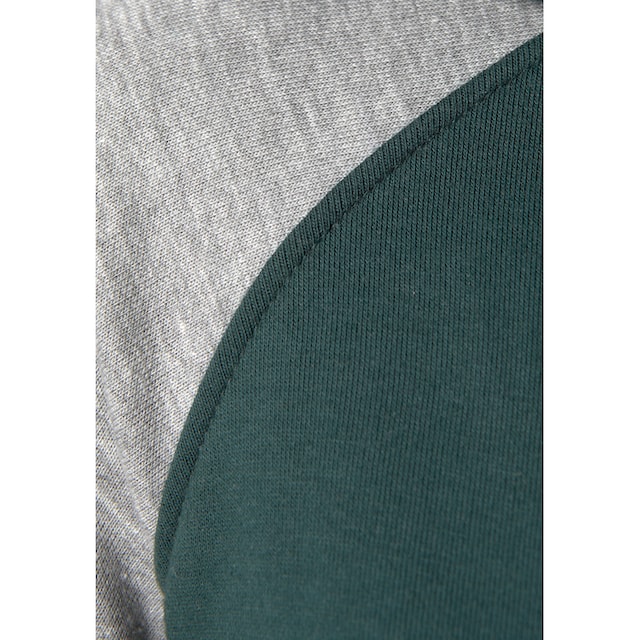Bench. Loungewear Kapuzensweatjacke, mit farblich abgesetzten Ärmeln,  Loungeanzug online | I'm walking
