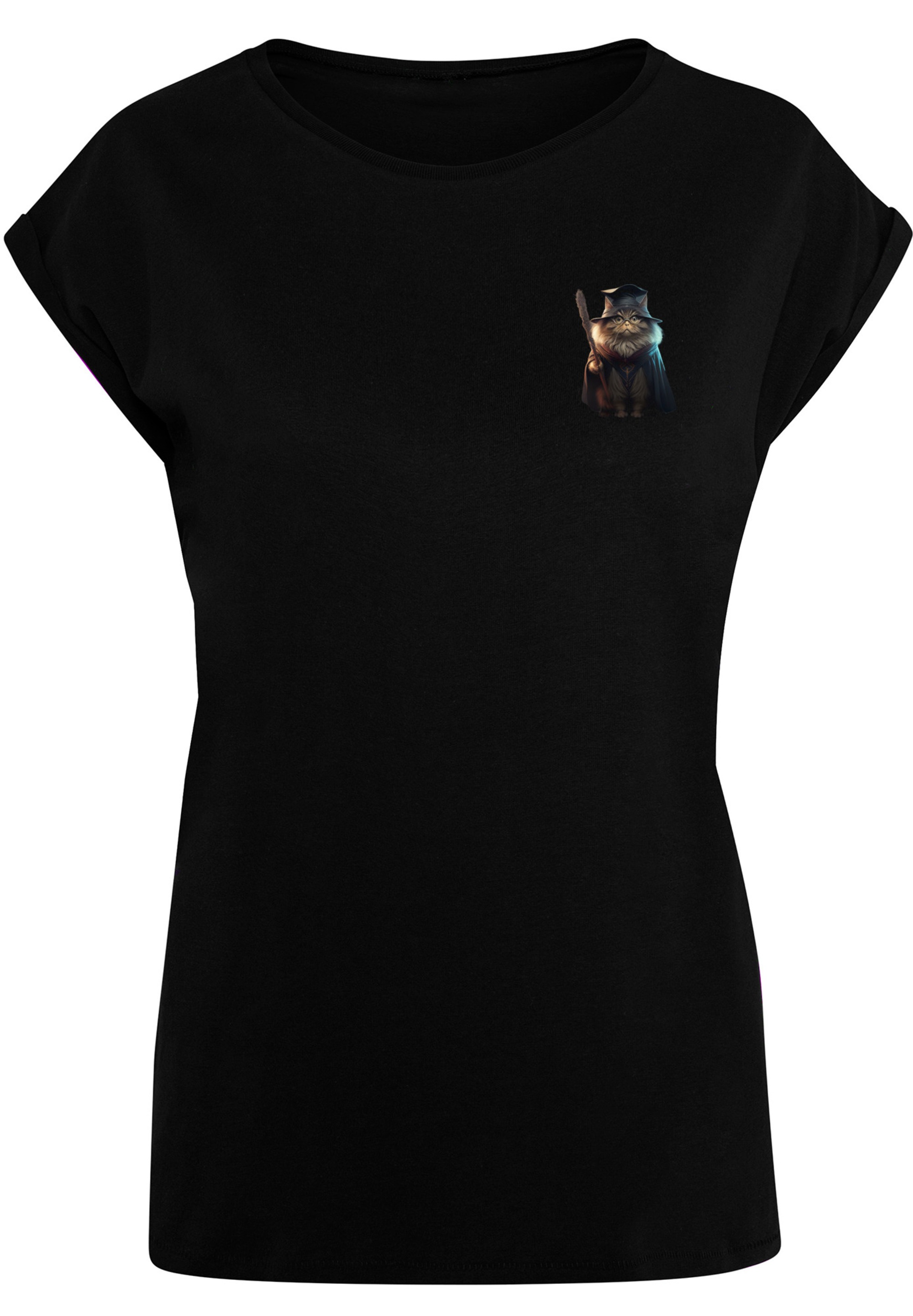 F4NT4STIC T-Shirt »Wizard Cat SHORT SLEEVE TEE«, Print shoppen | I'm walking