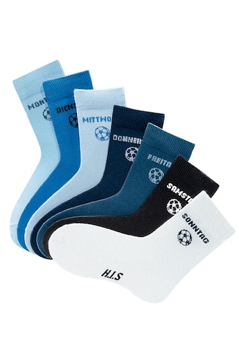 H.I.S Socken, (7 Paar), für Kinder mit Fußballmotiv kaufen