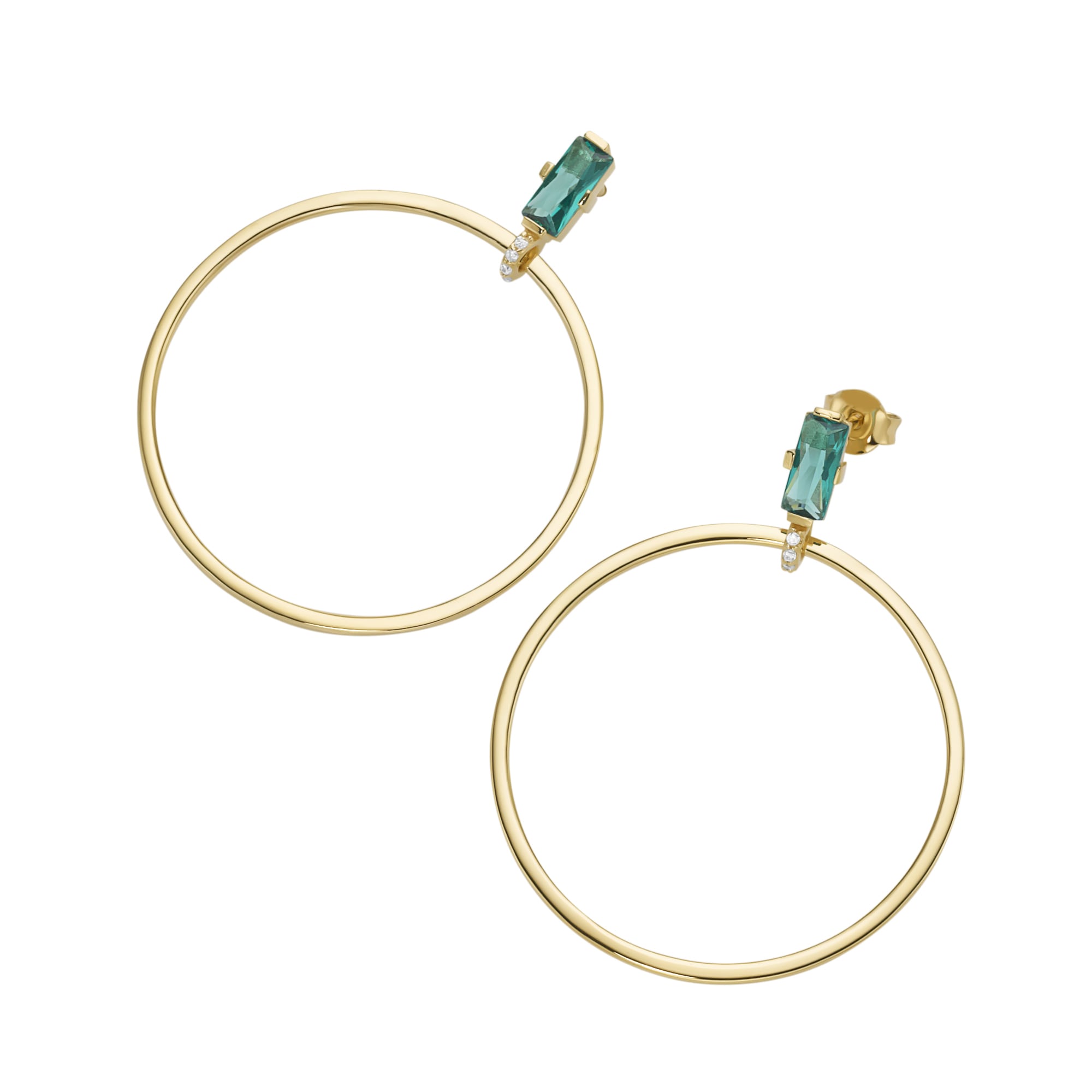 GIORGIO MARTELLO MILANO Paar Ohrhänger »Behang Ring, Zirkonia und  Kristallsteine, vergoldet, Silber 925« | I\'m walking