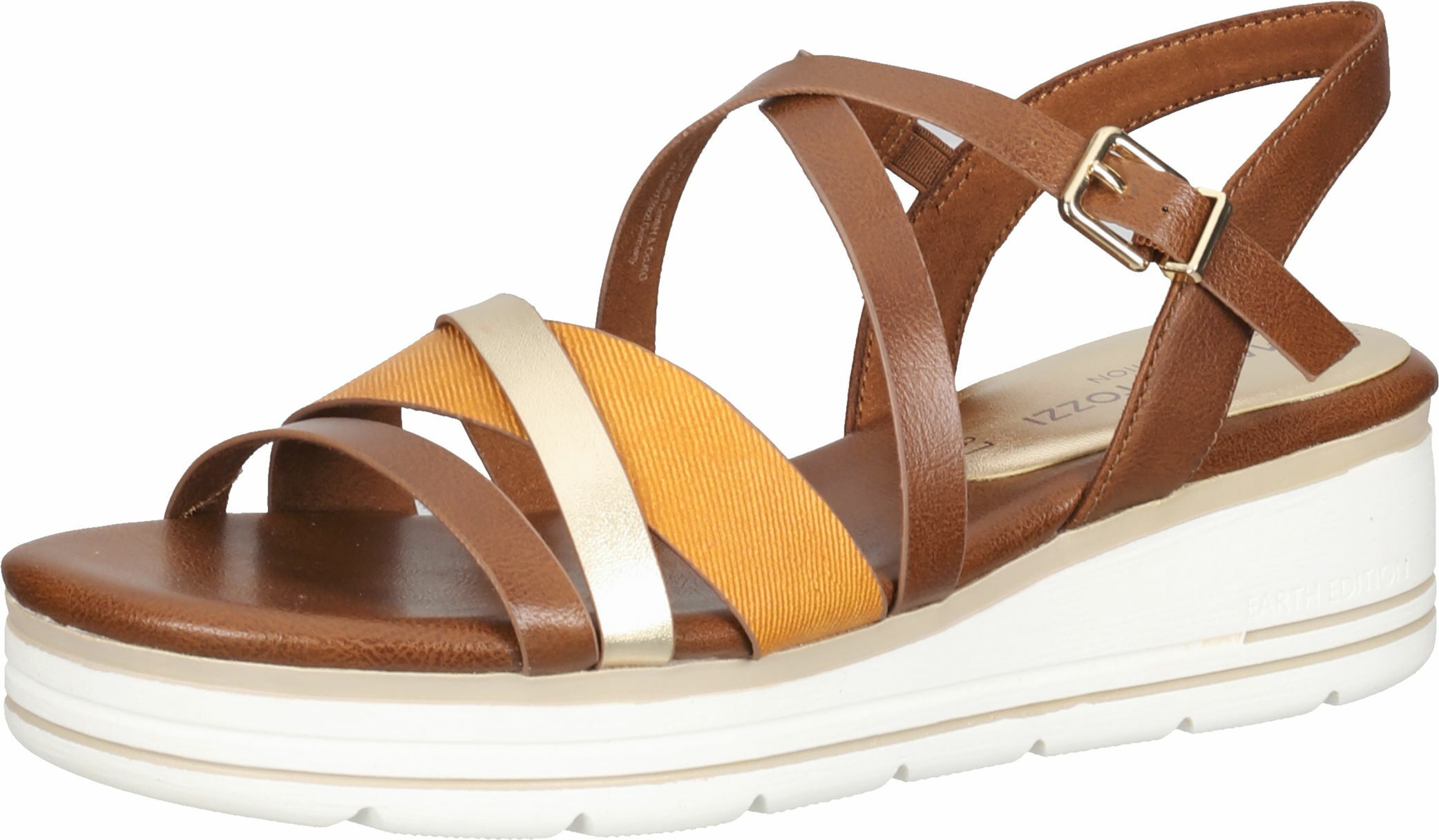 Marco Tozzi by Guido Maria Kretschmer Keilsandalette für Damen in gelb |  P\u0026P Shoes