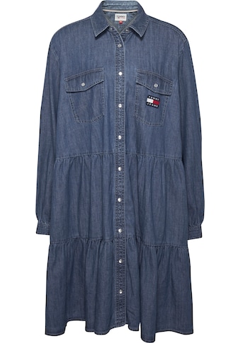 Tommy Jeans Curve Jeanskleid »TJW CRV DENIM SHIRT DRESS«, mit Brusttaschen kaufen