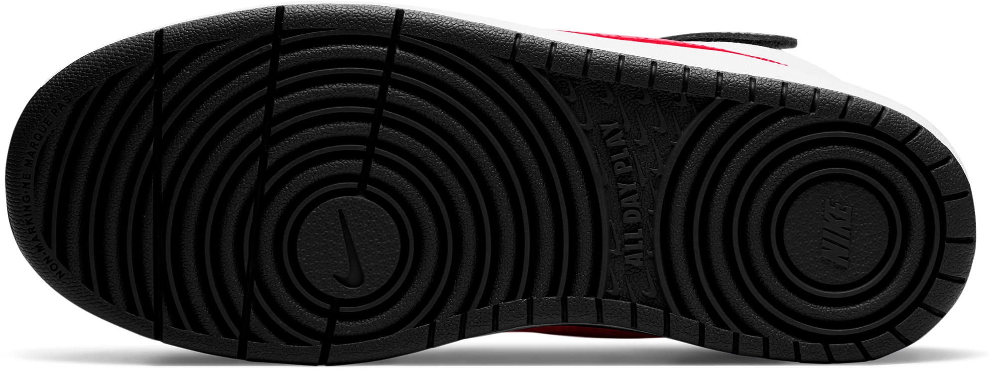 Nike Sportswear walking Sneaker bei Force Kleinen Design 2 für Air I\'m MID 1 aktuell des BOROUGH »COURT | (GS)«, Spuren den auf die