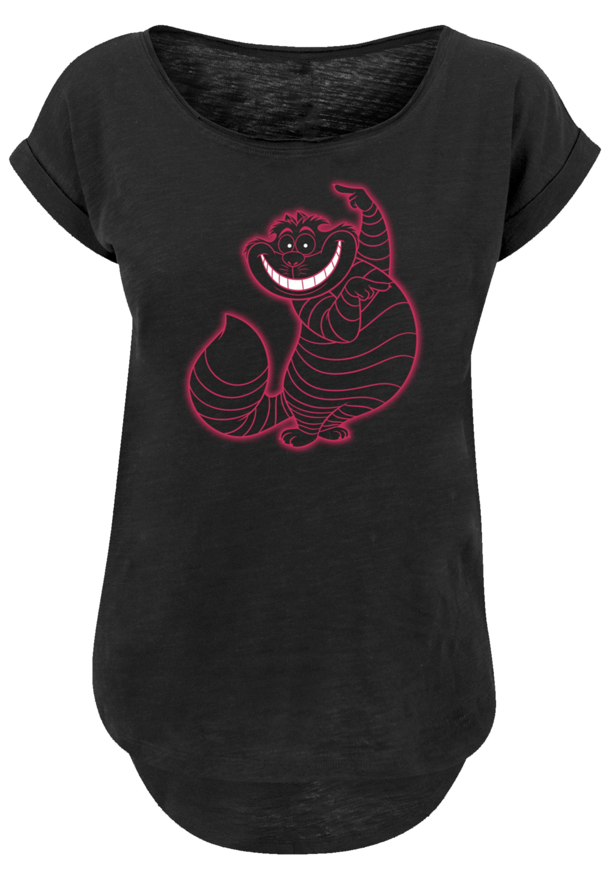 F4NT4STIC T-Shirt »Disney Alice Premium Cat I\'m Cheshire Pinky«, im Wunderland walking Qualität 