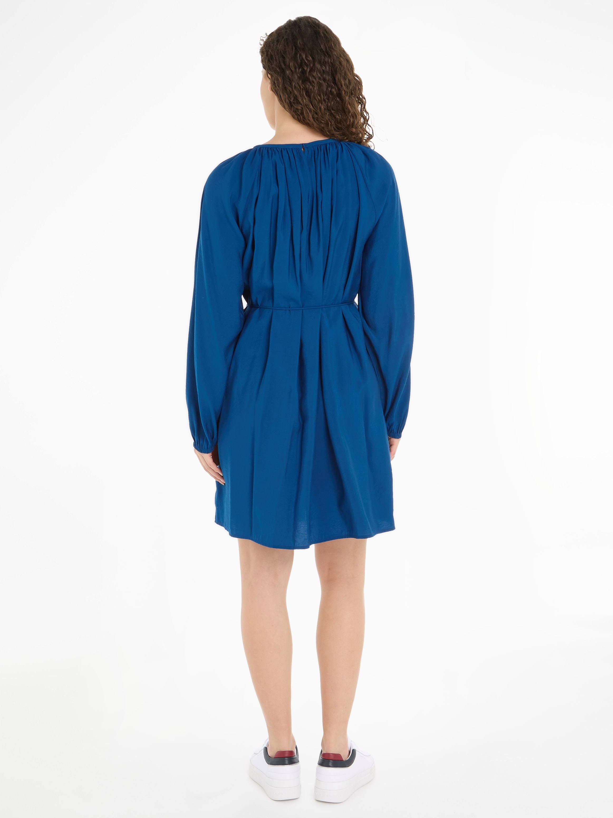 Tommy Hilfiger Blusenkleid »TEXTURED MODAL SHORT DRESS«, mit Taillenbund  online kaufen | I'm walking
