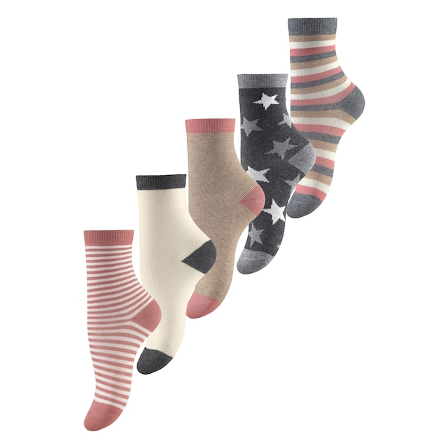 Socken, (5 Paar), in 5 verschiedenen Designs bestellen | I'm walking