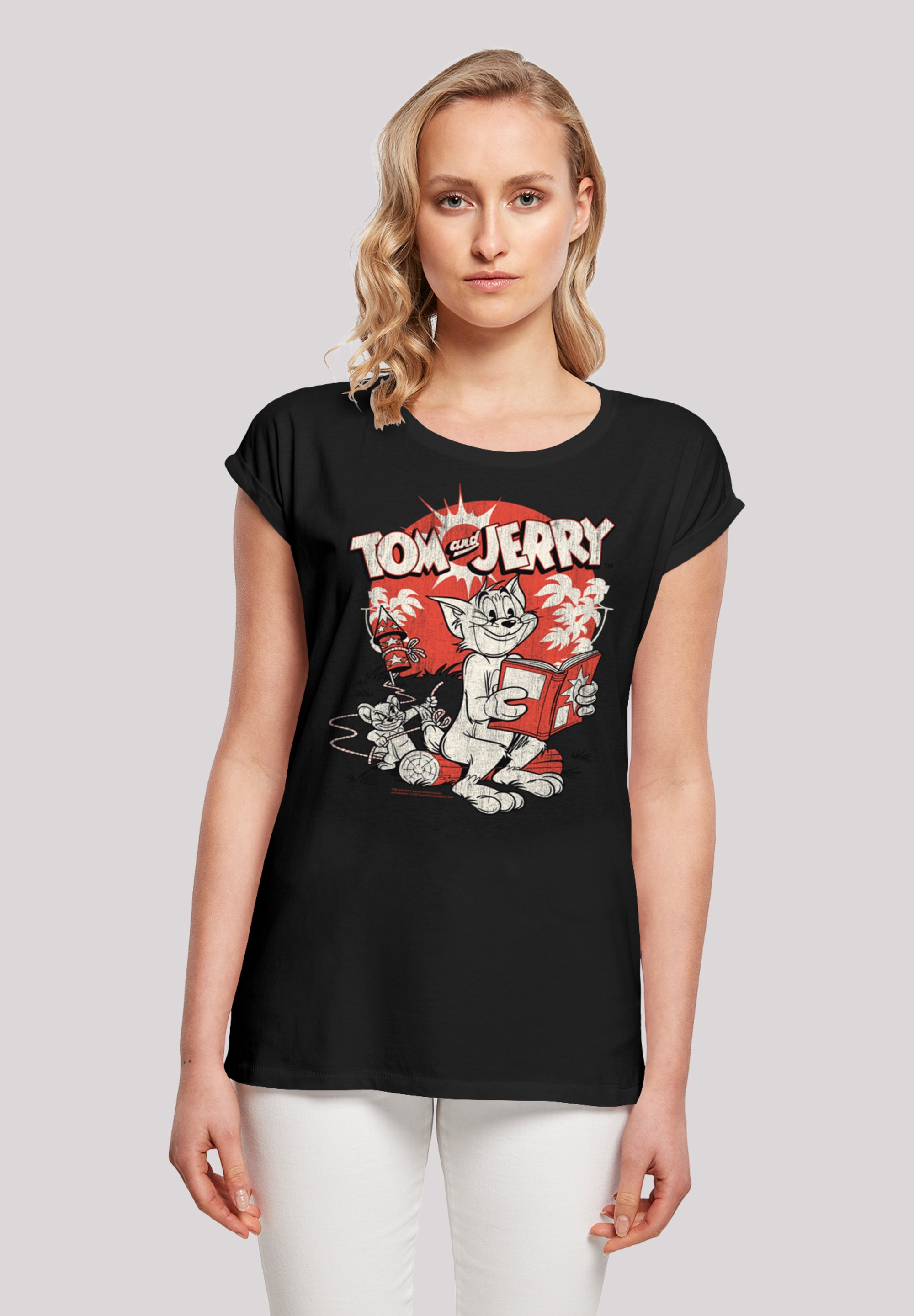 and I\'m Rocket walking Prank«, TV | »Tom Serie shoppen T-Shirt Jerry Print F4NT4STIC