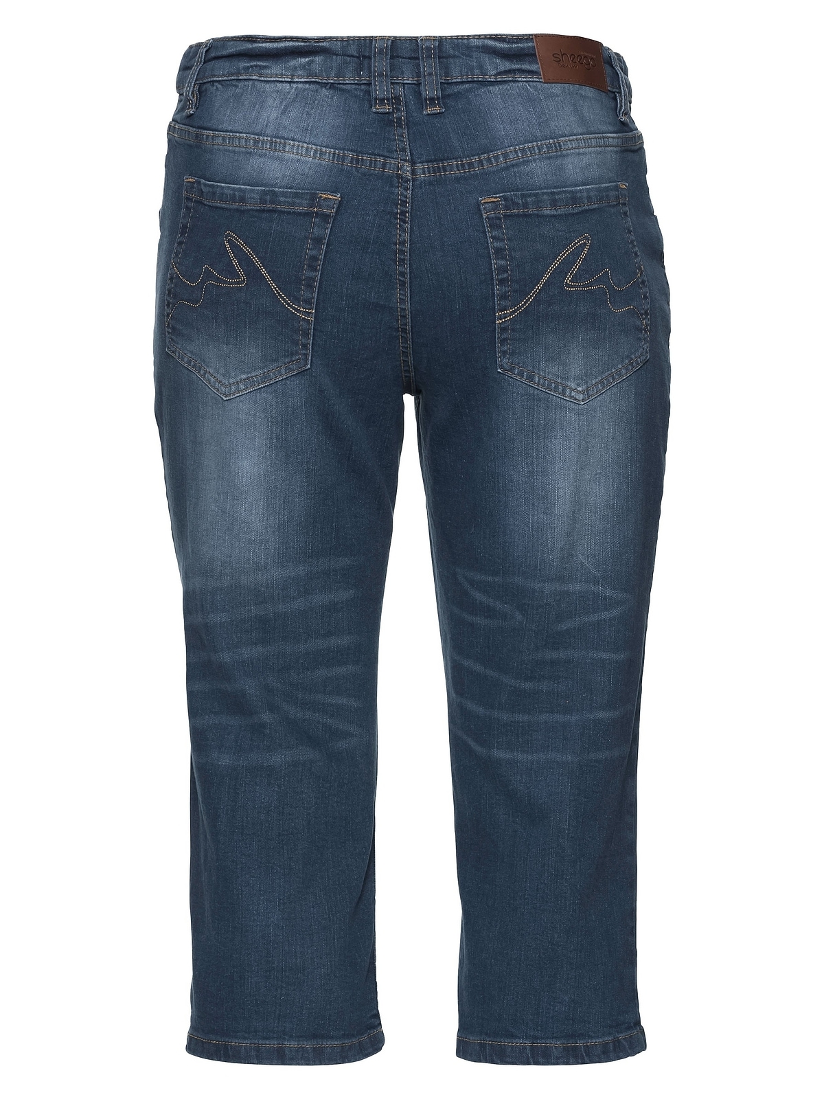 3/4-Jeans walking Größen«, Die I\'m shoppen Used-Effekten Schmale | Sheego mit »Große