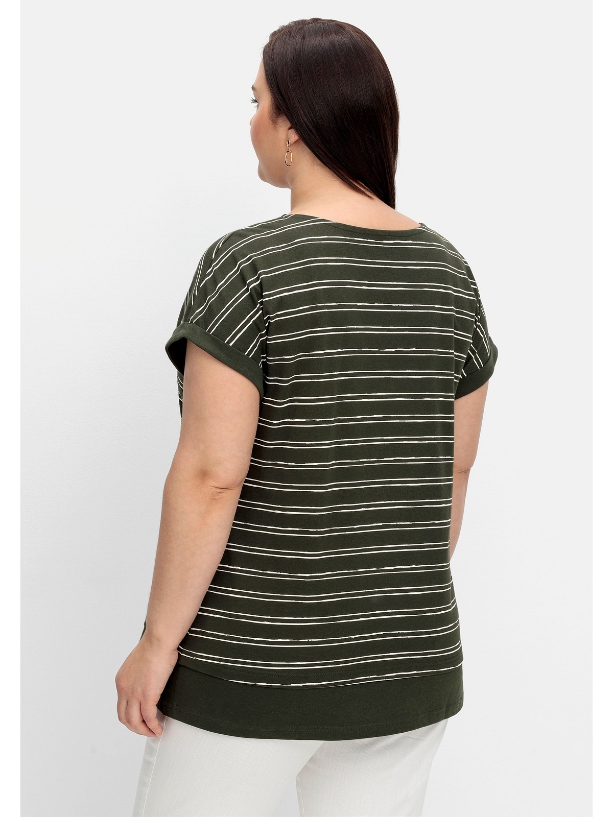 online aus Lagenlook, T-Shirt reiner Größen«, »Große im Baumwolle Sheego