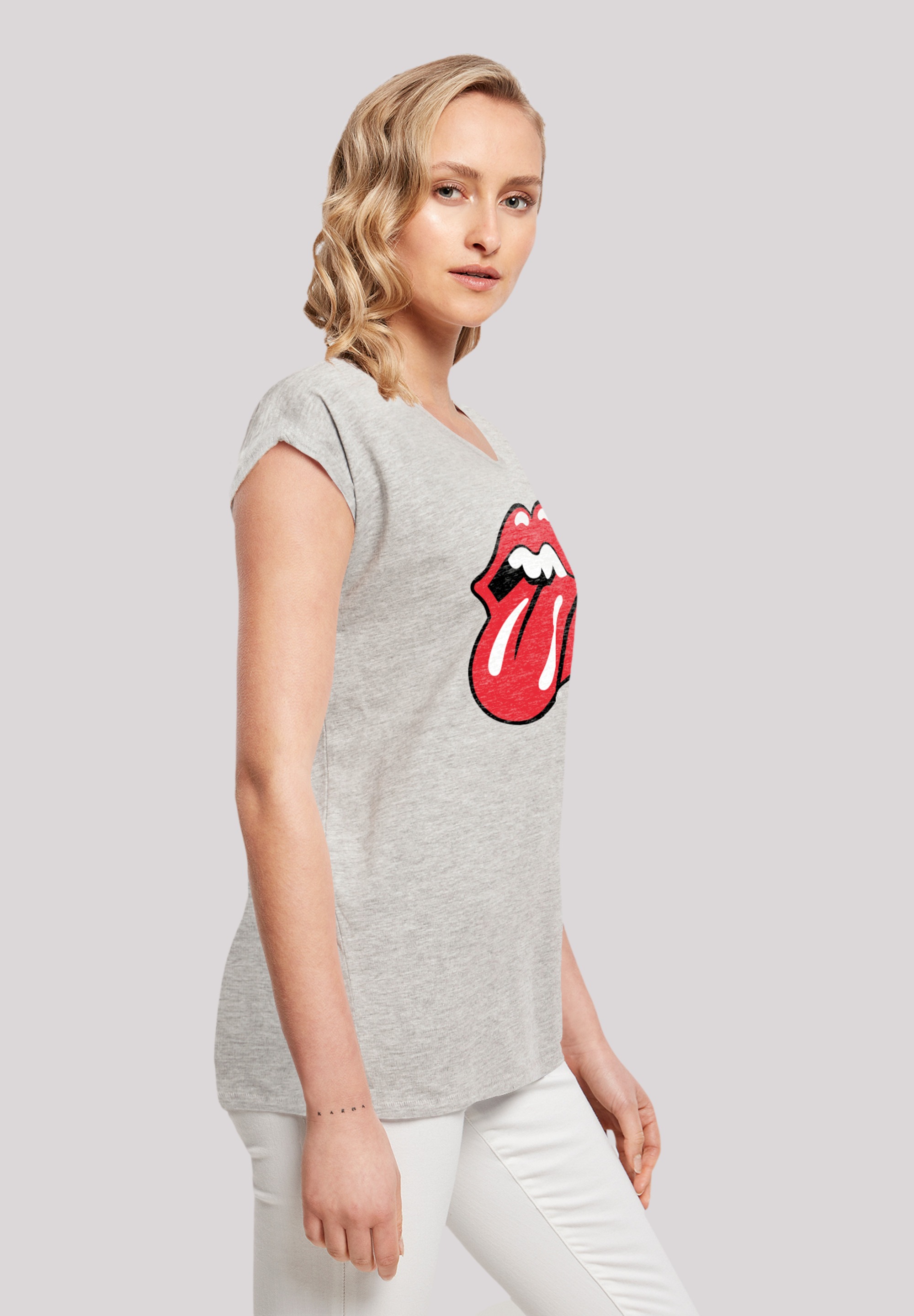 Print »The Zunge Stones | walking I\'m kaufen Rot«, T-Shirt Rolling F4NT4STIC