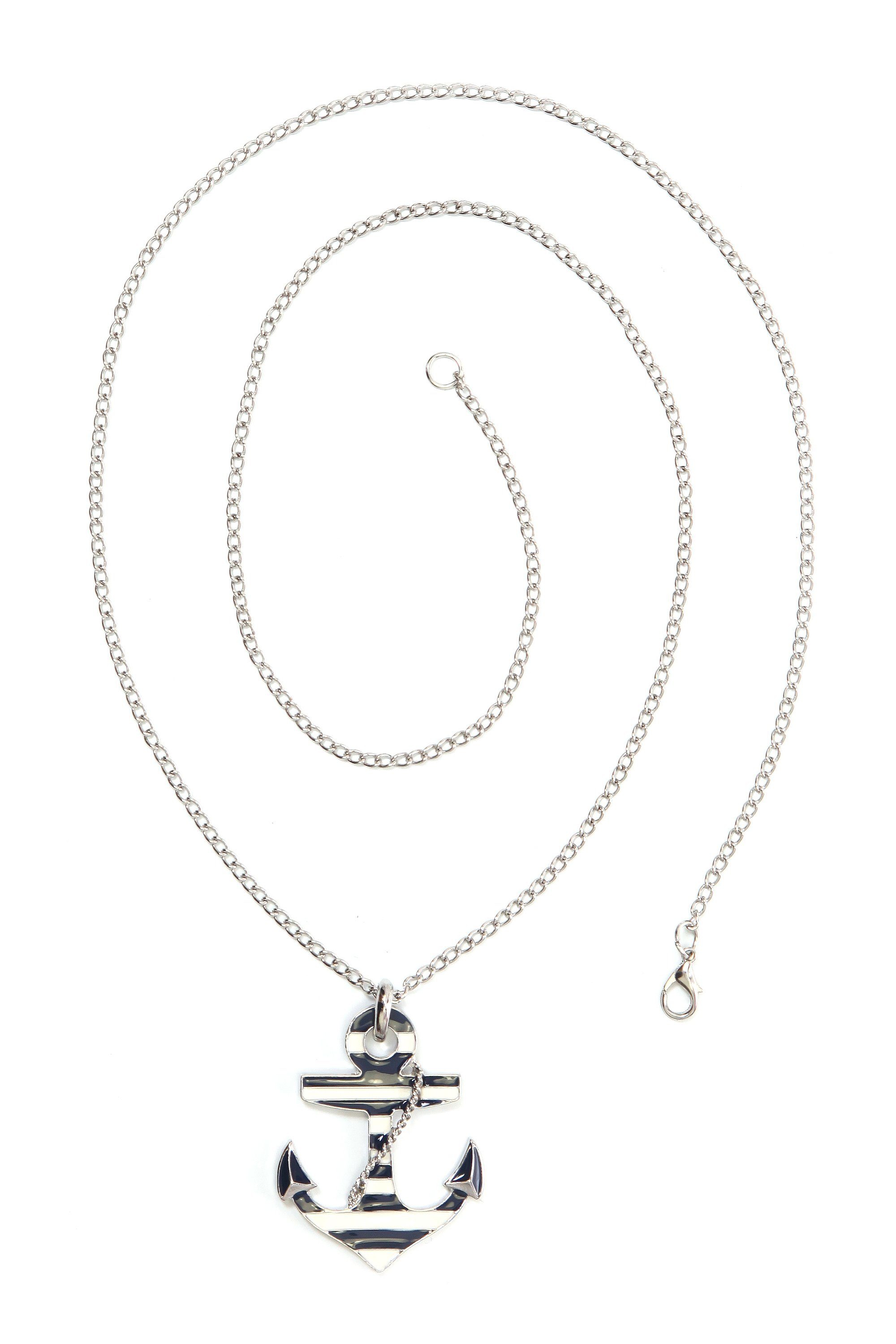 COLLEZIONE ALESSANDRO Lange Kette »Edda«, mit bemalten Ankeranhänger kaufen