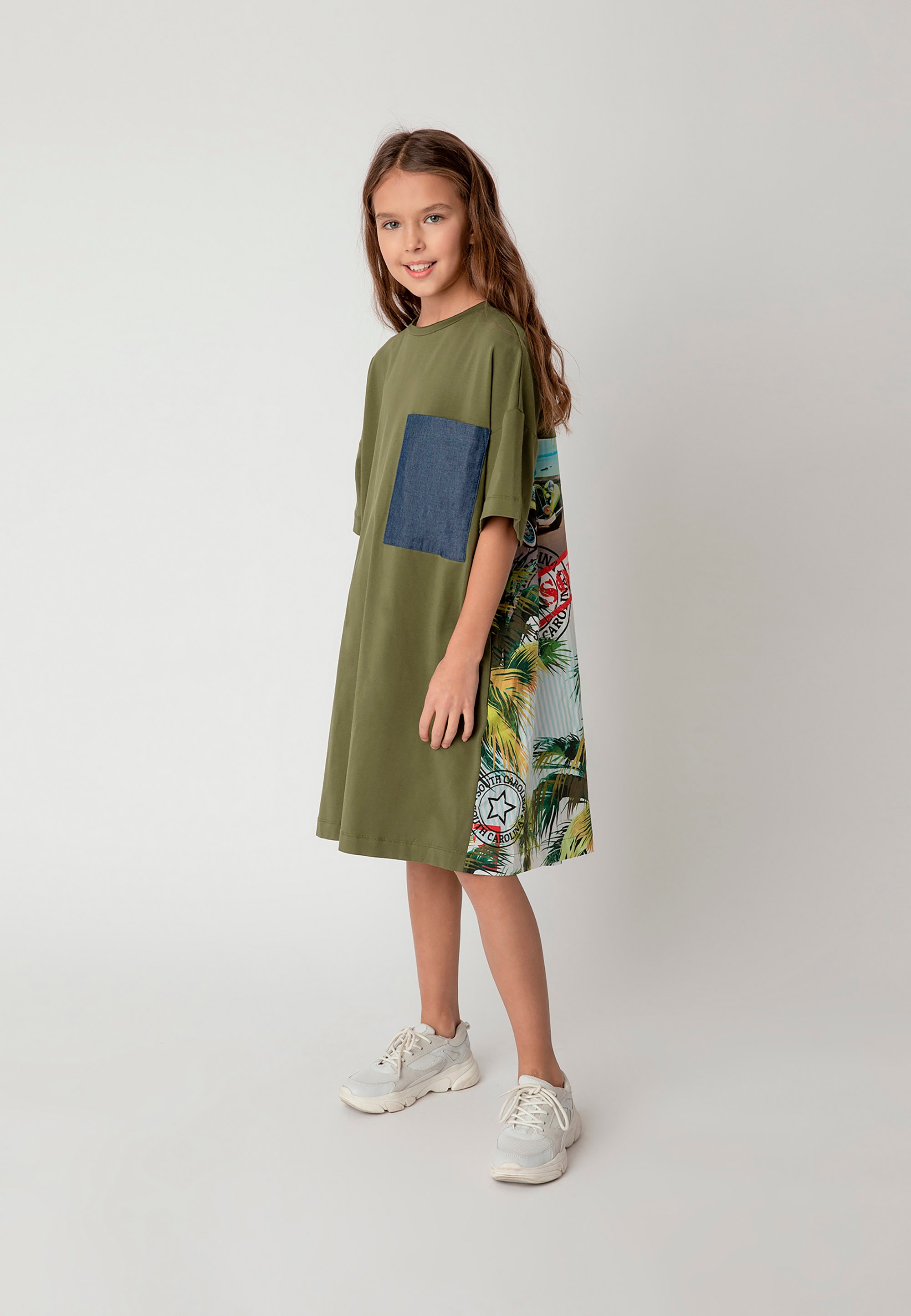 Gulliver Jerseykleid, mit modischem Blumen-Print I\'m | shoppen walking