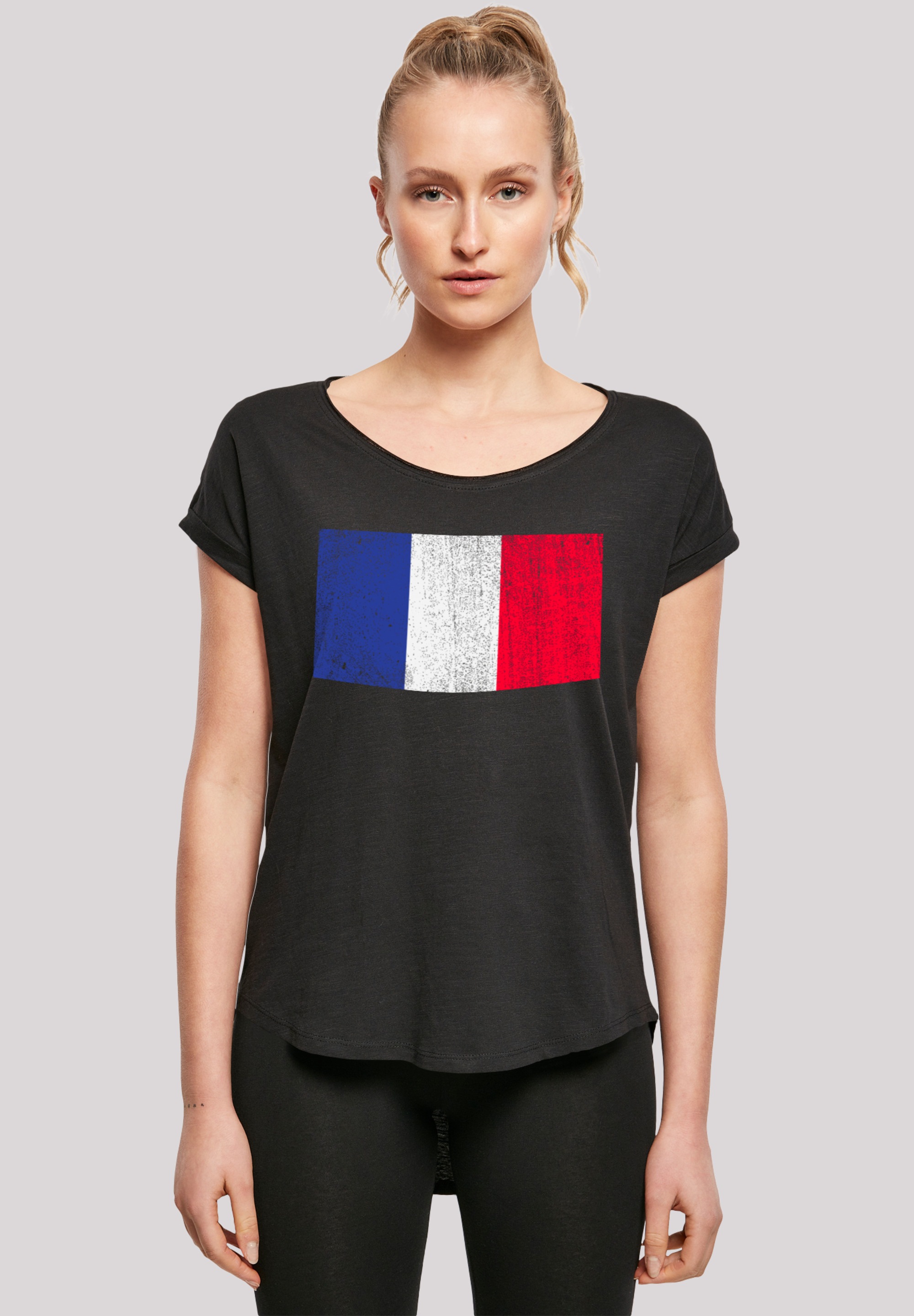 Frankreich F4NT4STIC Flagge distressed«, T-Shirt shoppen »France Print