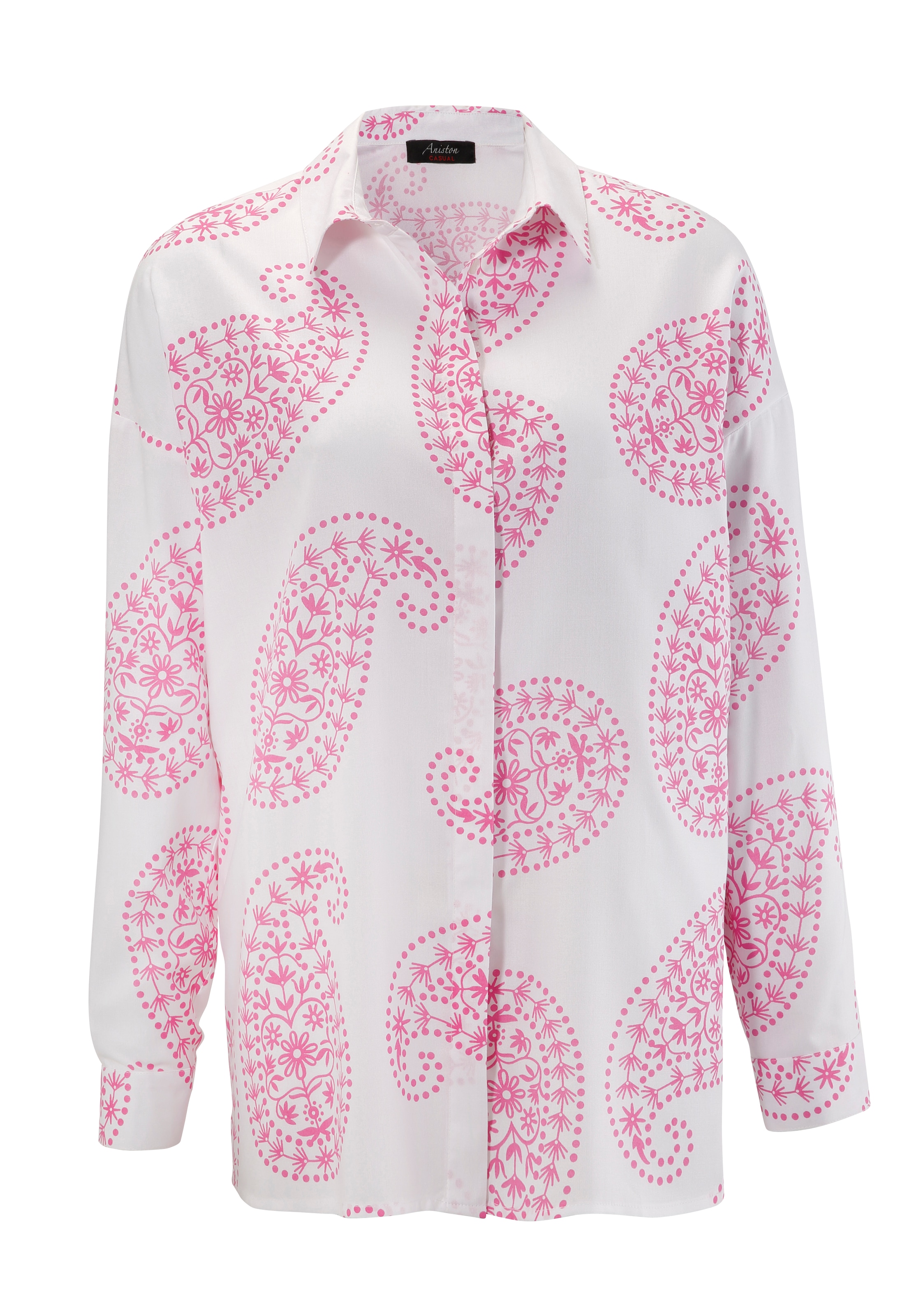 Aniston CASUAL Hemdbluse, mit großflächigem Paisley-Muster online | I\'m  walking