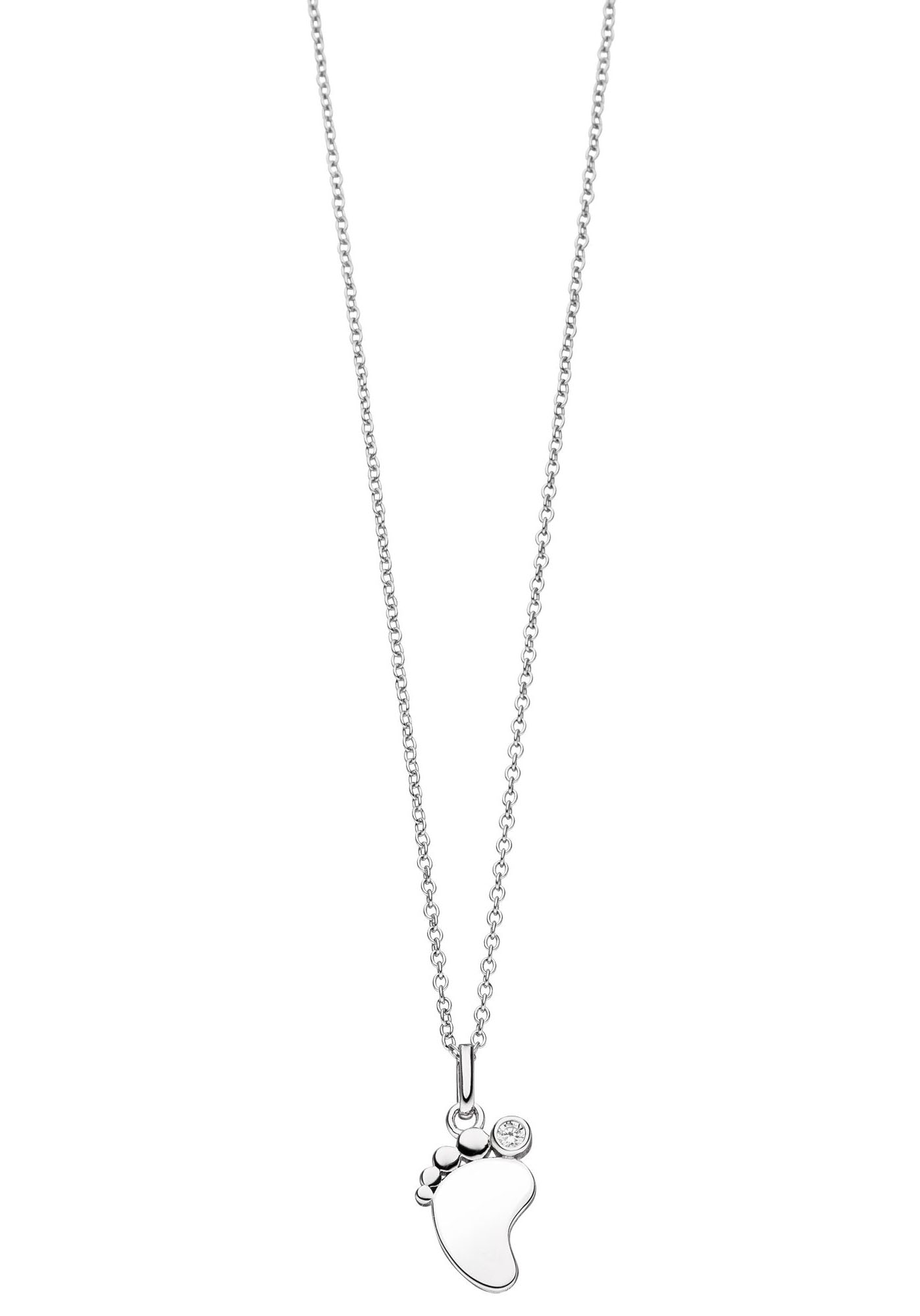 NANA KAY Kette mit Anhänger »Gravier mich, Fuß, STG077«, mit Zirkonia (synth.) kaufen