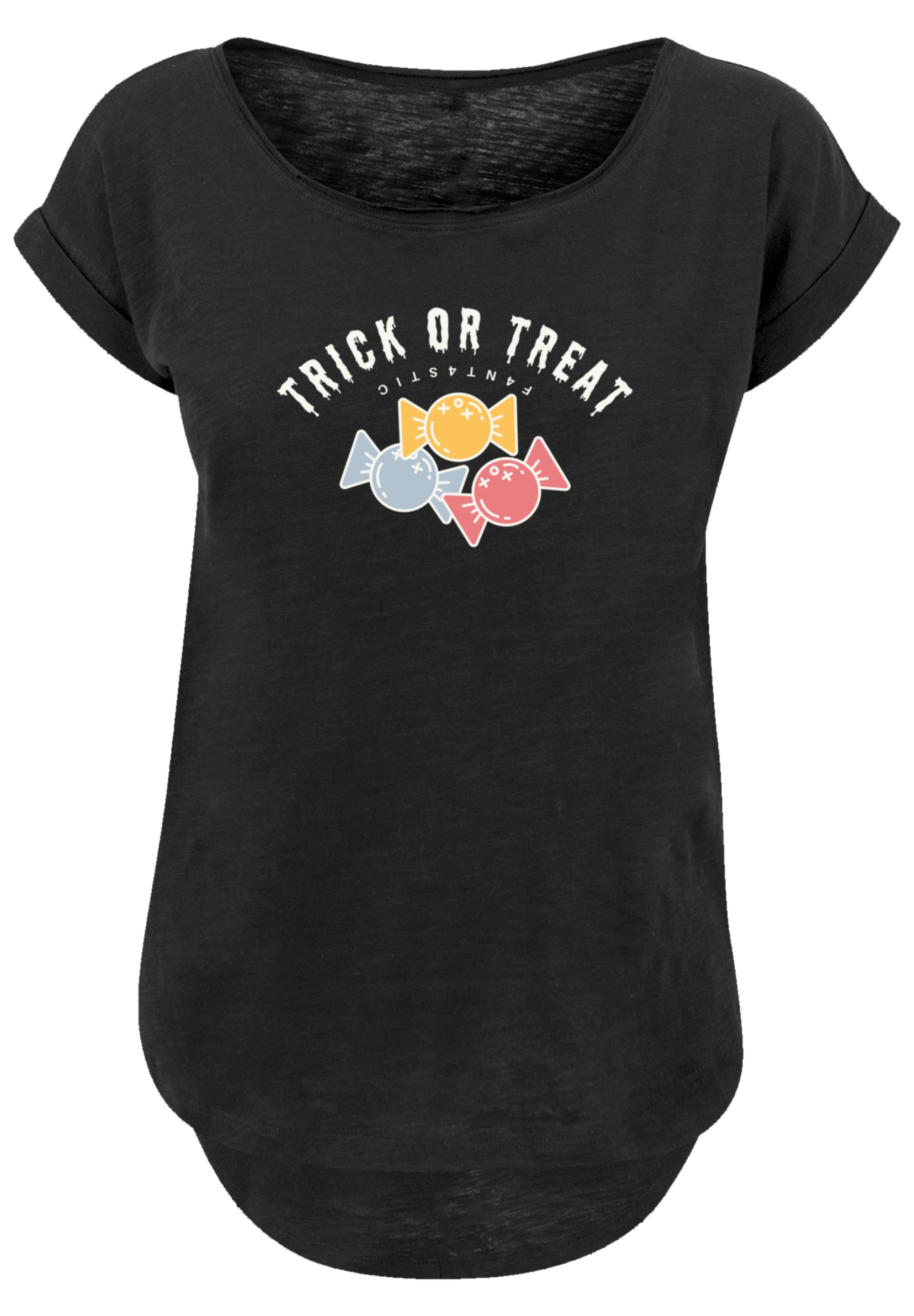 Print online | F4NT4STIC »Trick Treat T-Shirt walking I\'m kaufen Halloween«, Or