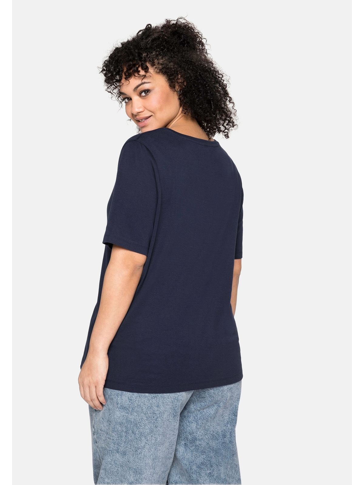 Sheego T-Shirt »Große Baumwolle aus reiner shoppen Größen«