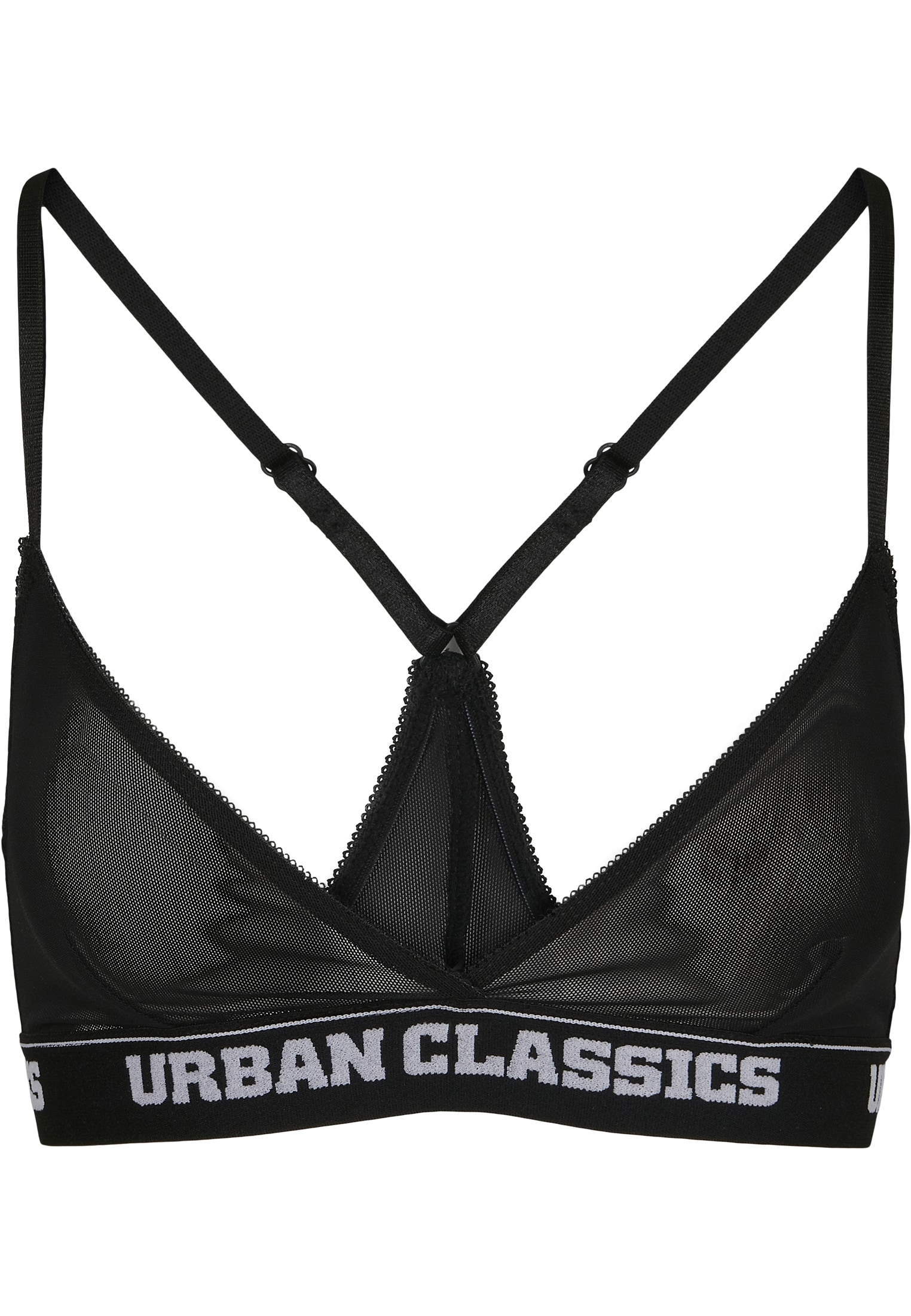 URBAN CLASSICS Sport-BH »Damen Ladies Triangle Tech Mesh Logo Bra« & Wäsche  auf Rechnung bestellen