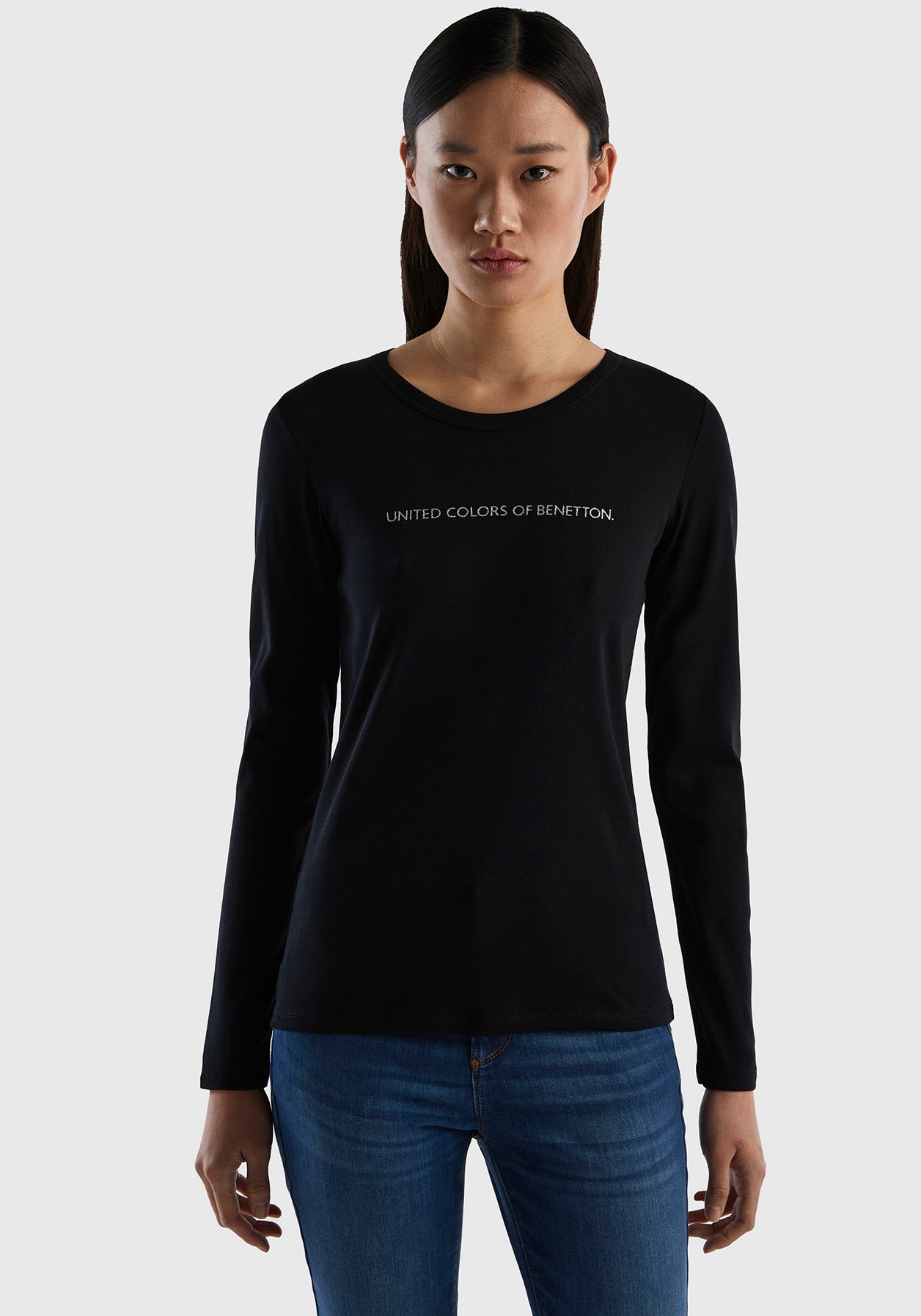 United Colors of Benetton Langarmshirt, in vielseitig einsetzbarer Optik kaufen