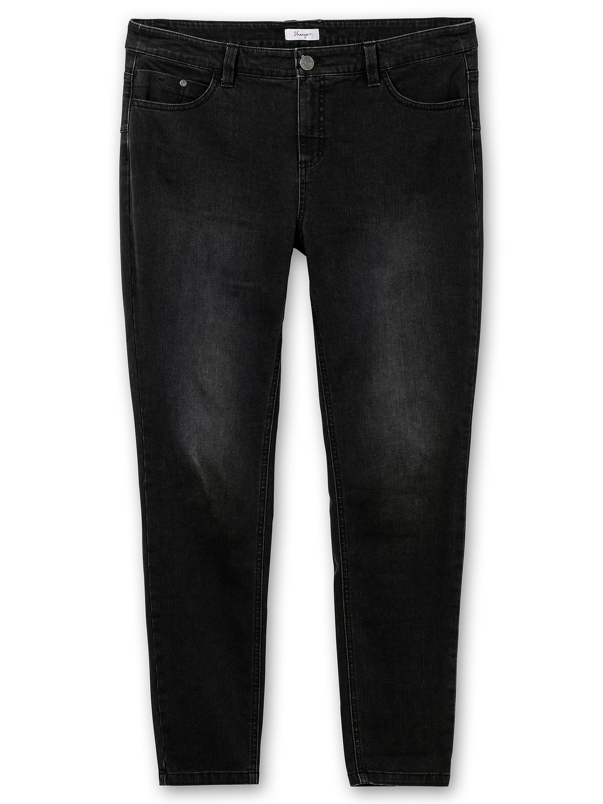 Sheego Stretch-Jeans »Große Größen«, für sehr schmale Beine und mehr Bauch  shoppen | Slim-Fit Jeans