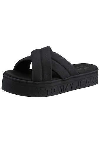 Tommy Jeans Pantolette »TOMMY JEANS FLTFRM SANDAL«, mit wattierter Kreuzbandage kaufen