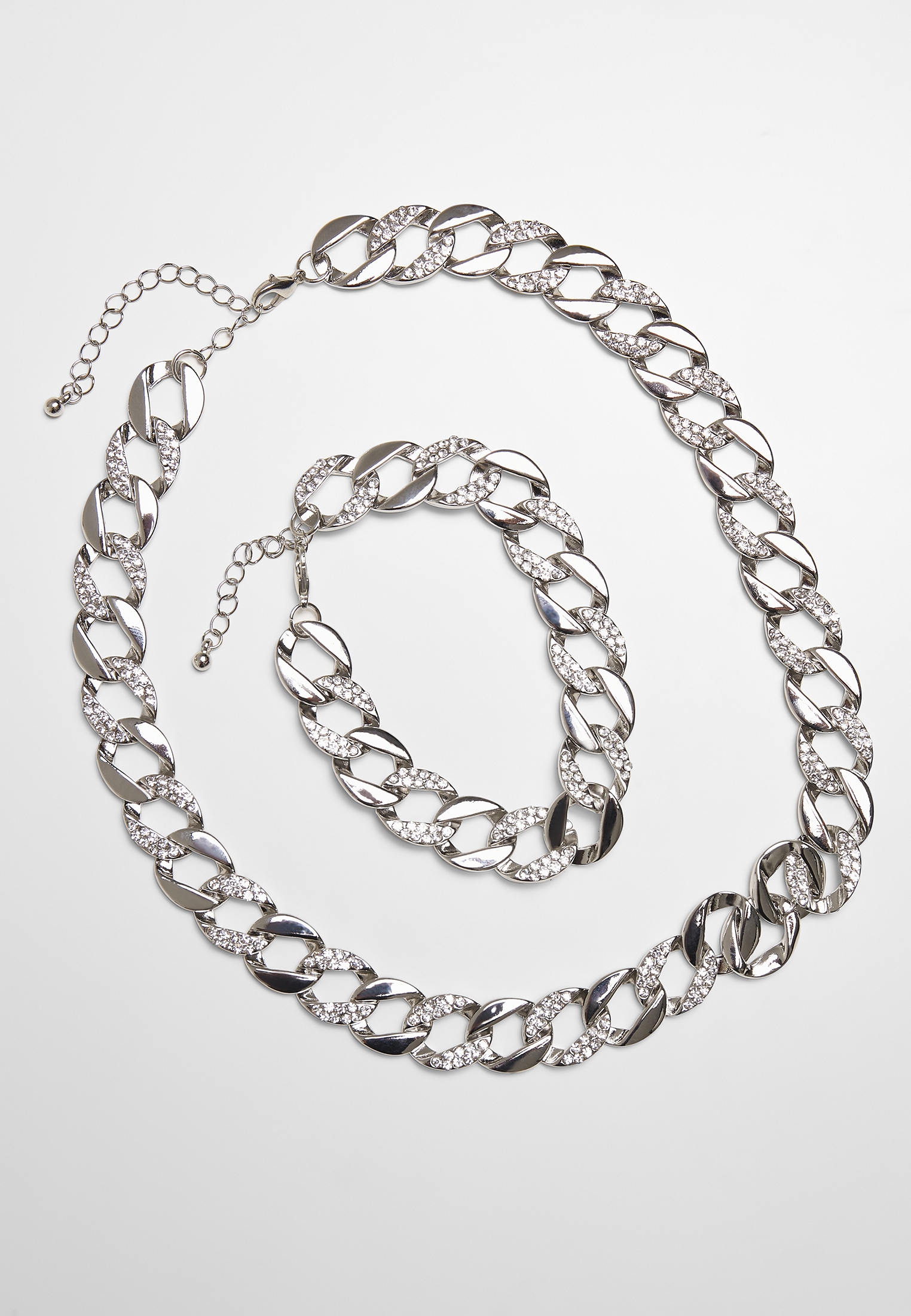 URBAN CLASSICS Bettelarmband »Accessoires Basic Diamond Necklace And  Bracelet Set« im Onlineshop | I'm walking